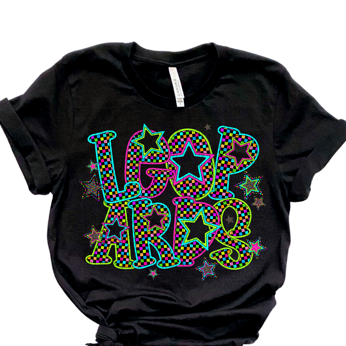 Leopards Neon Stars (City) 102380 DTF transfer