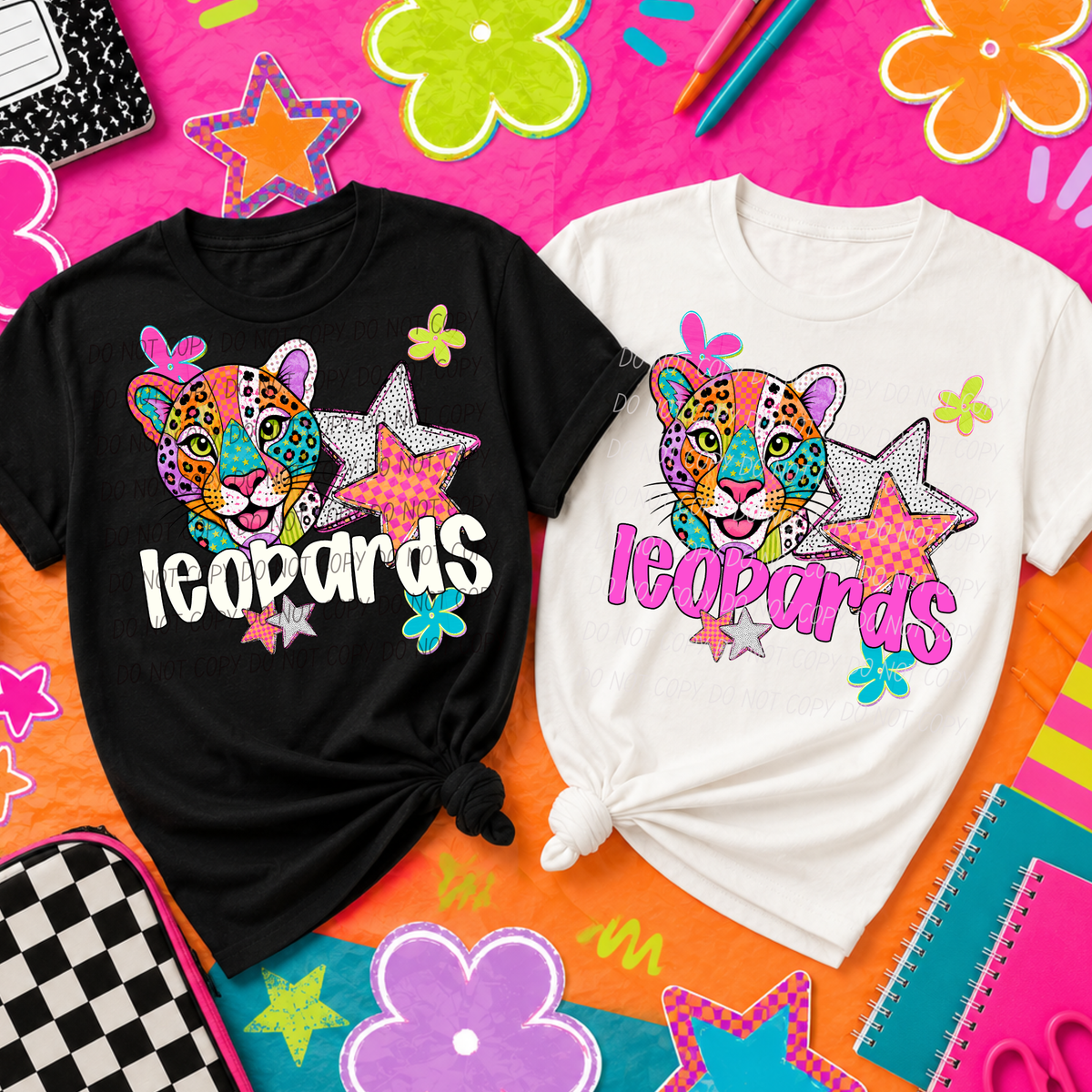 leopards pattern pop (City) DTF transfer