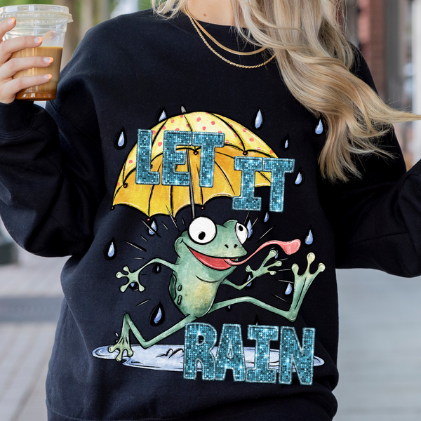 let it rain frog (CITY) 24362 DTF transfer
