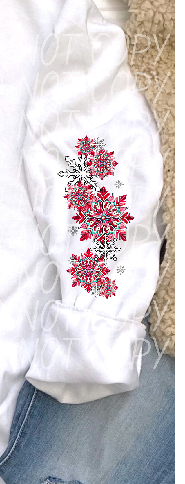 Let It Snow Sleeve 74255 DTF Transfer