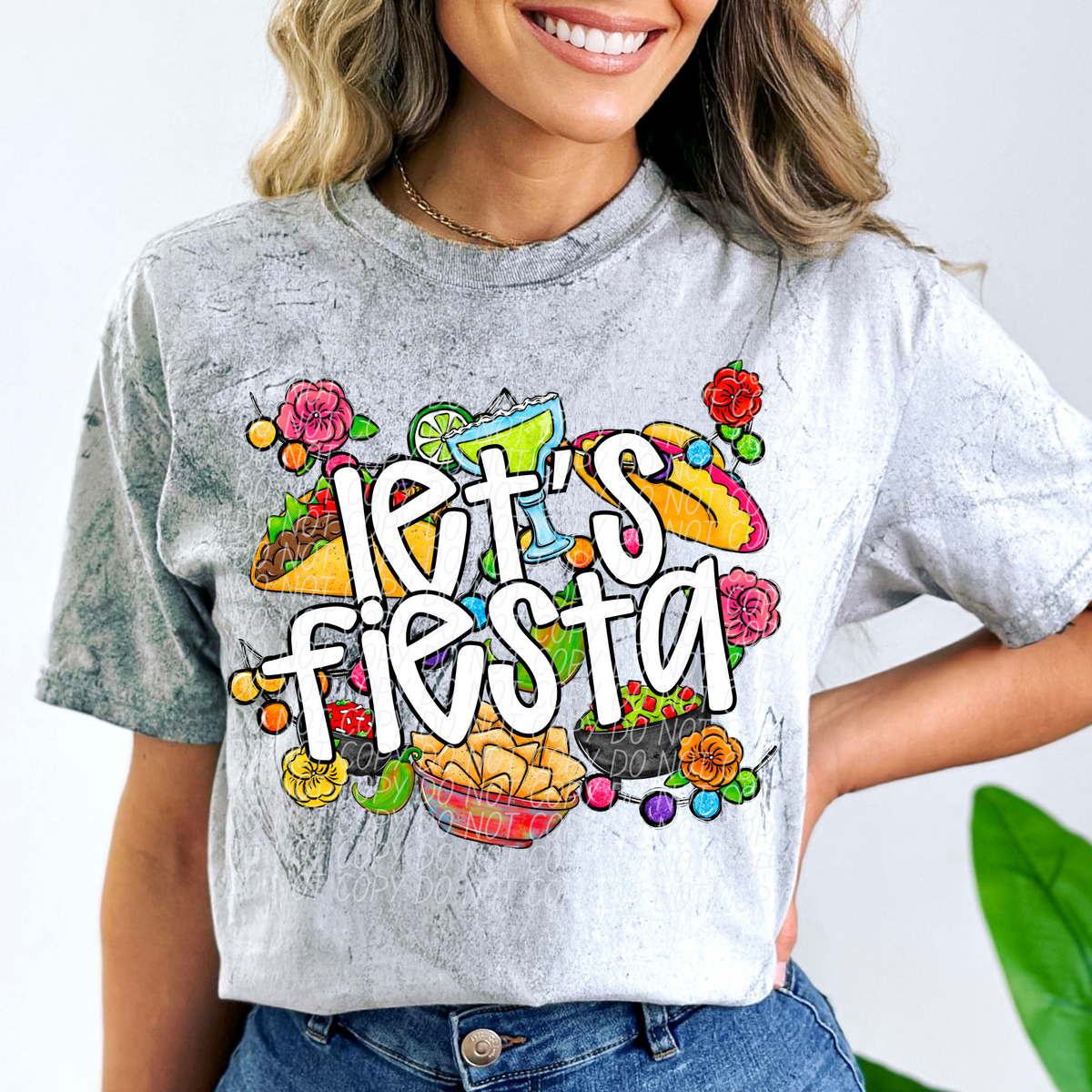 Let's Fiesta White (City) 101003 DTF transfer