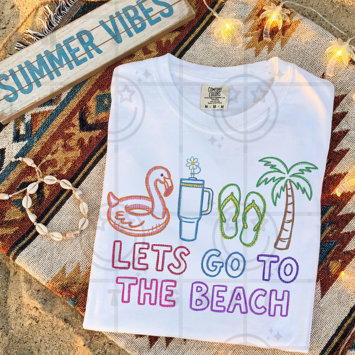Let's go to the beach NEON (HW) DTF Transfer