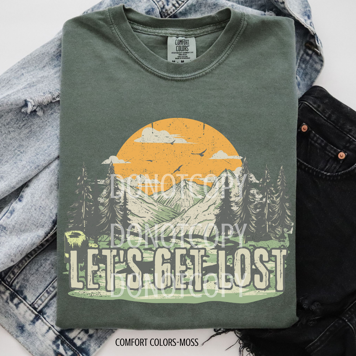 Let's get lost (CSG) 105074 DTF transfer