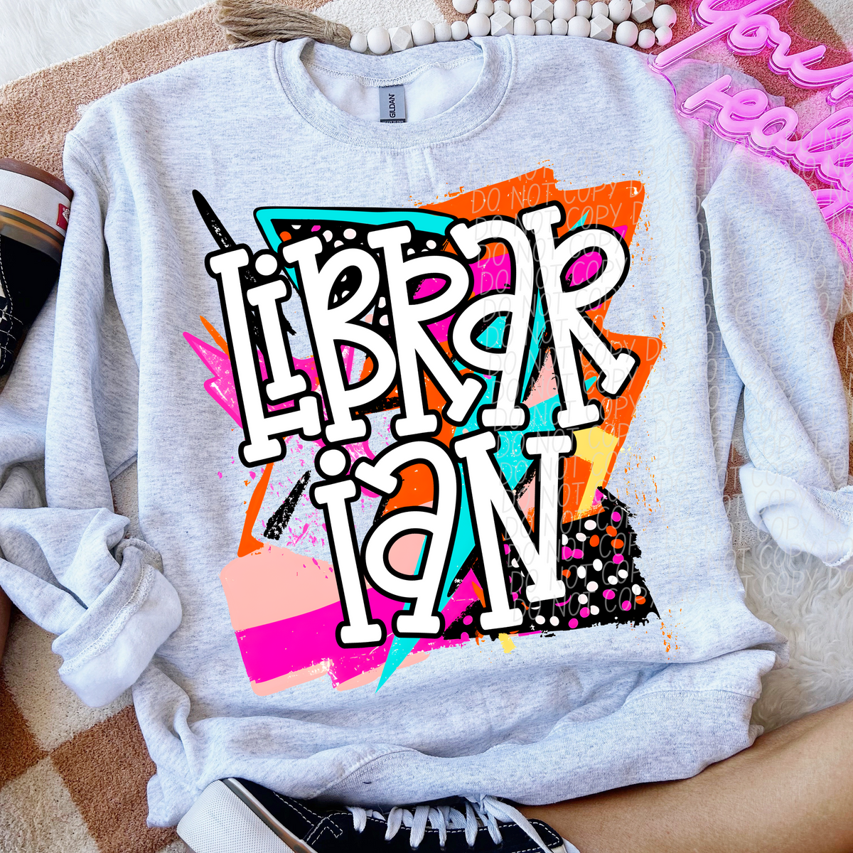 Librarian Bright Retro (CITY) DTF transfer