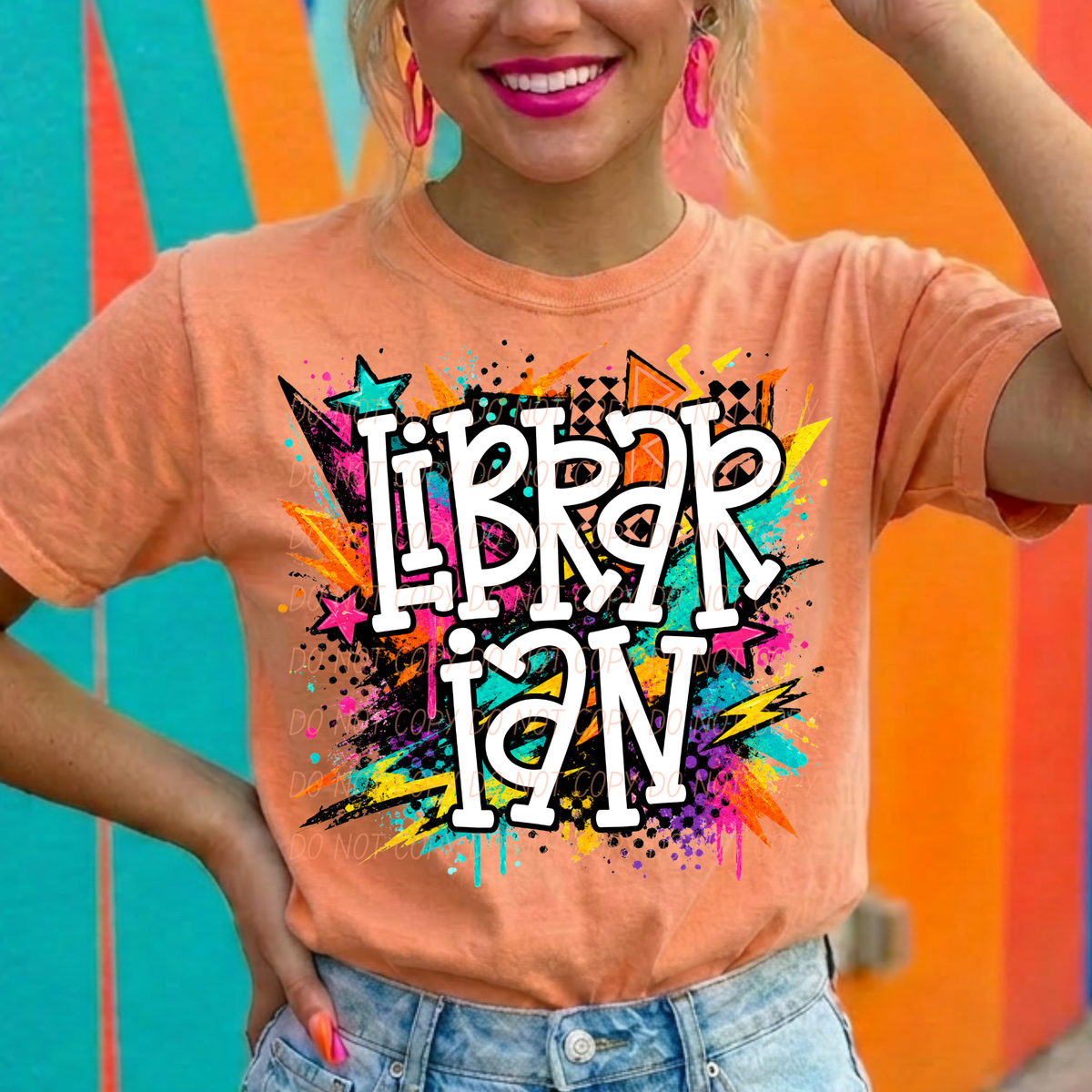 Librarian totally tubular (City) DTF Transfer