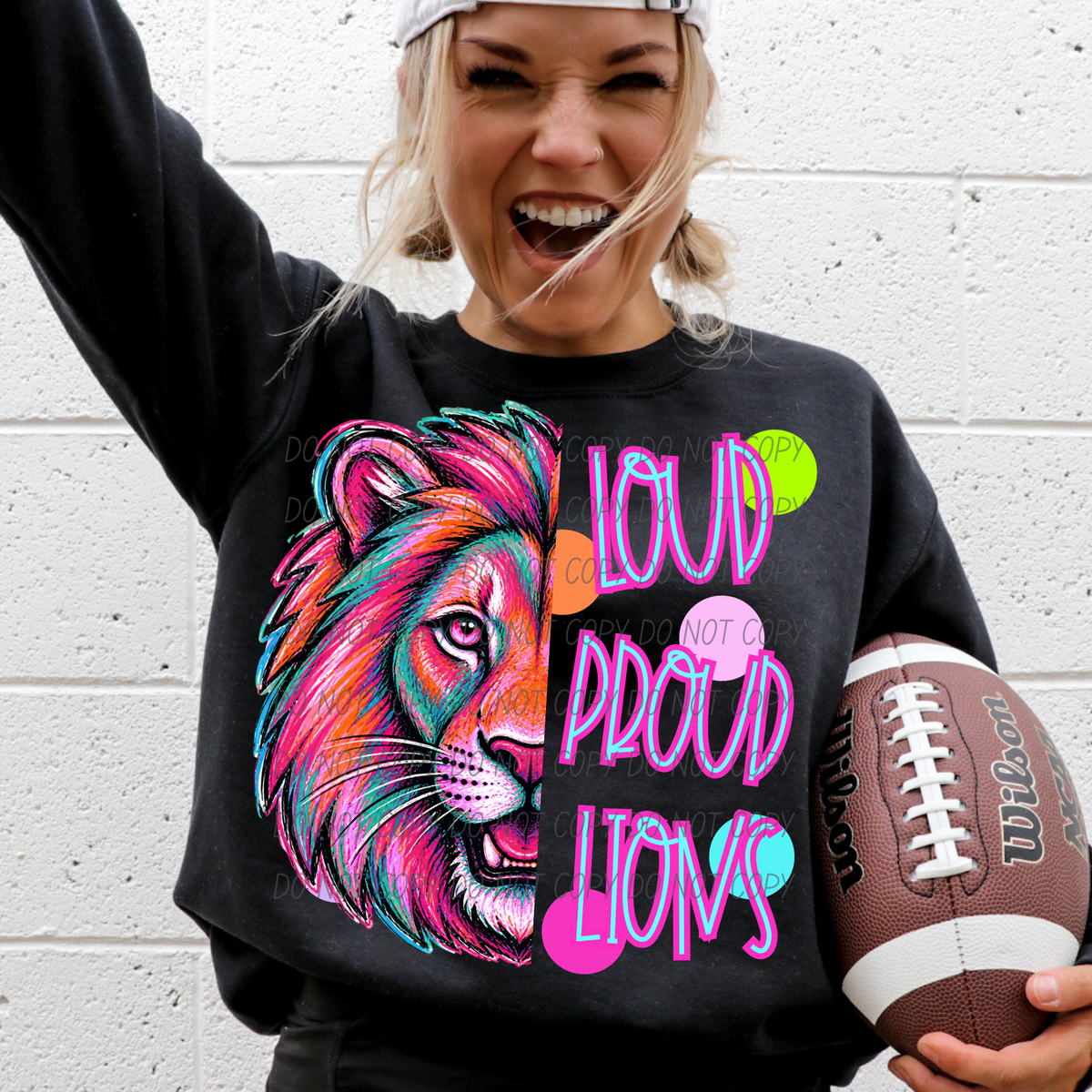 lions loud proud polkadots (city) DTF transfer