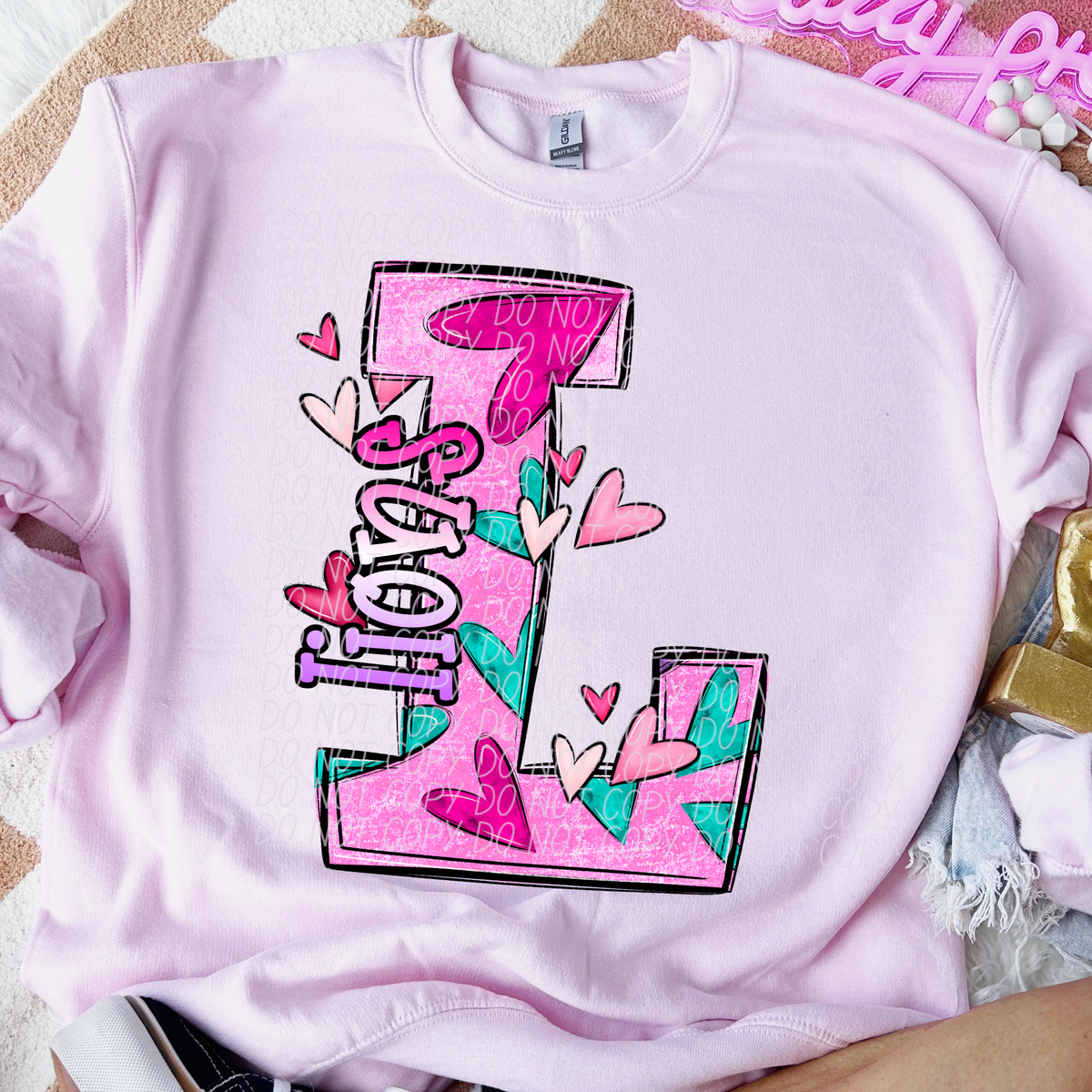 Lions Valentine Mascot (City) DTF transfer