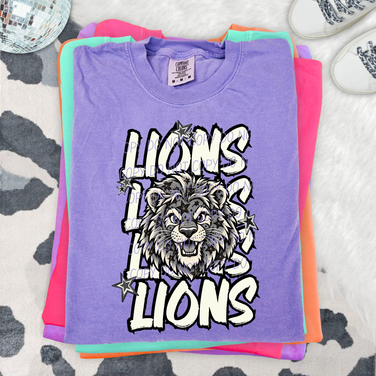 lions varsity after dark (city) DTF Transfer