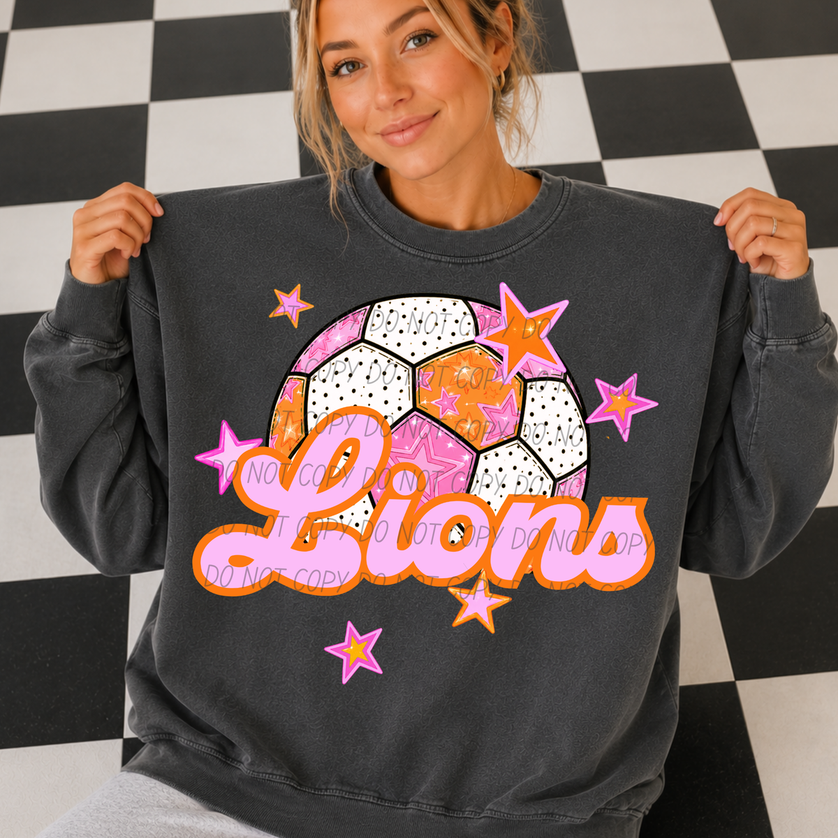 Lions pink soccer (City) DTF transfer