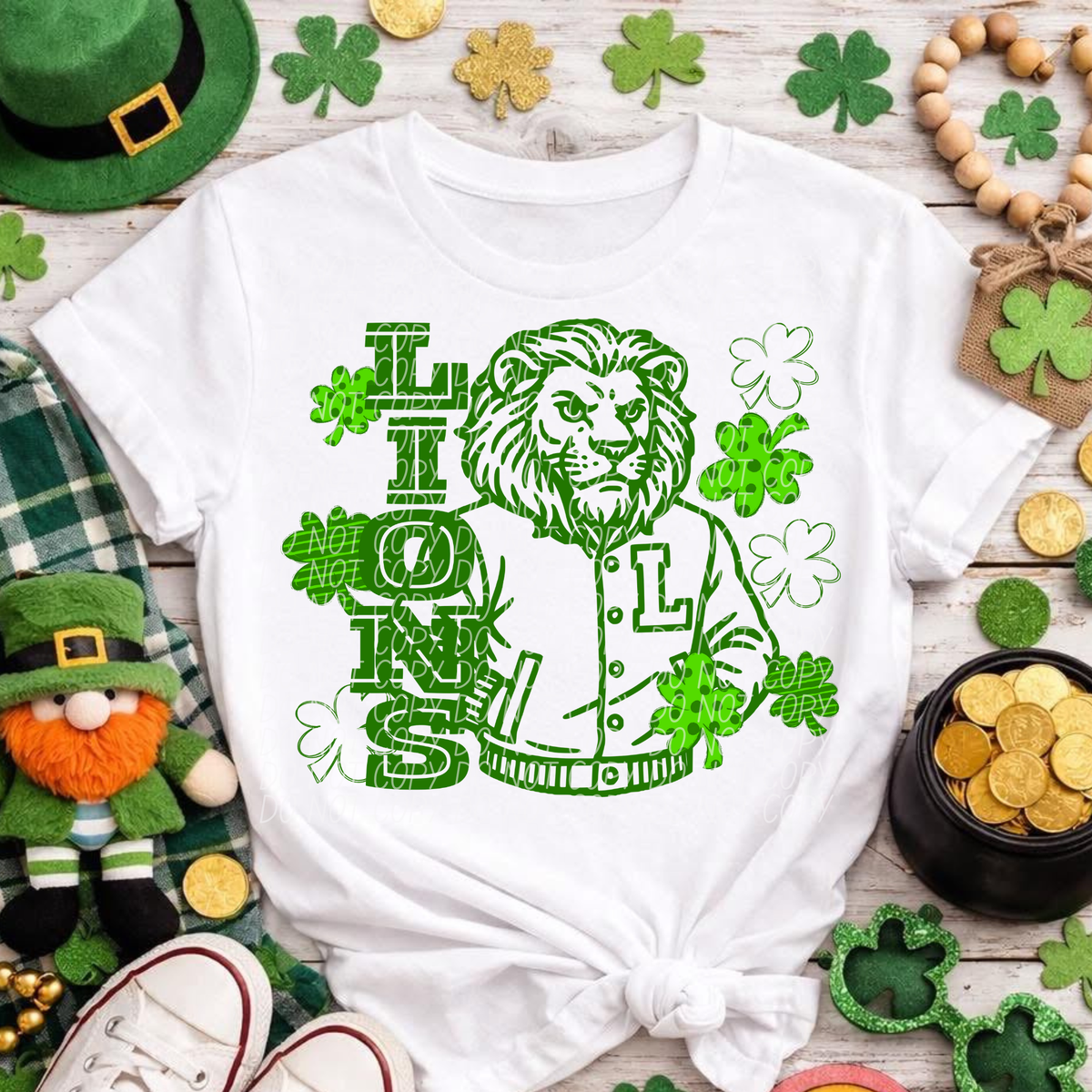 Letterman Clover Lions (City) DTF transfer