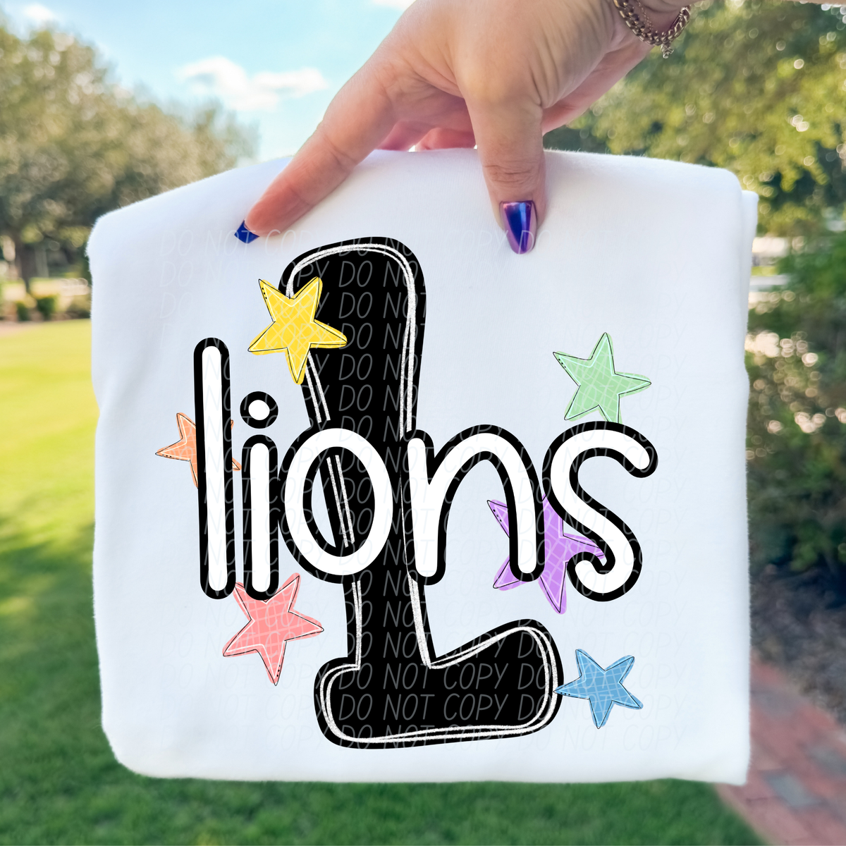 Lions star Mascots (CITY) DTF transfer