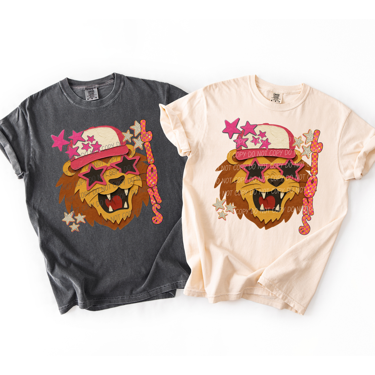 Lions pink stars (City) DTF Transfer