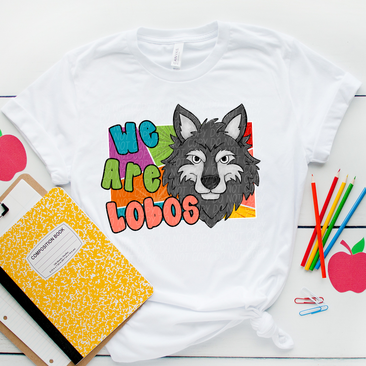 We are lobos retro (City) 109689 DTF transfer