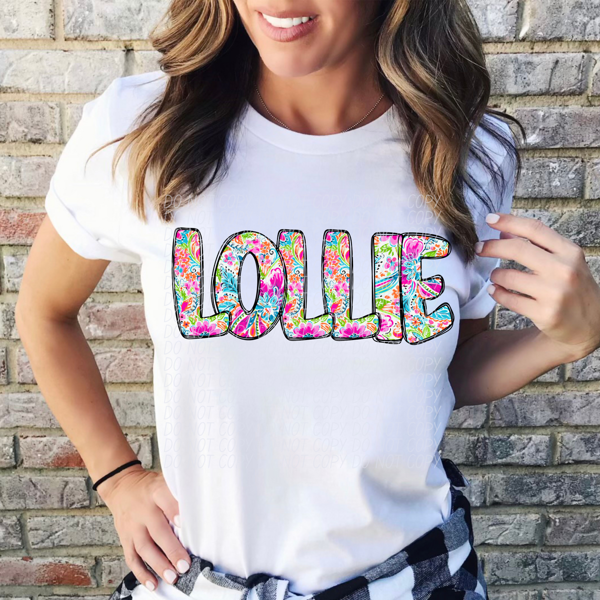 Lollie Paisley Font (CITY) DTF transfer