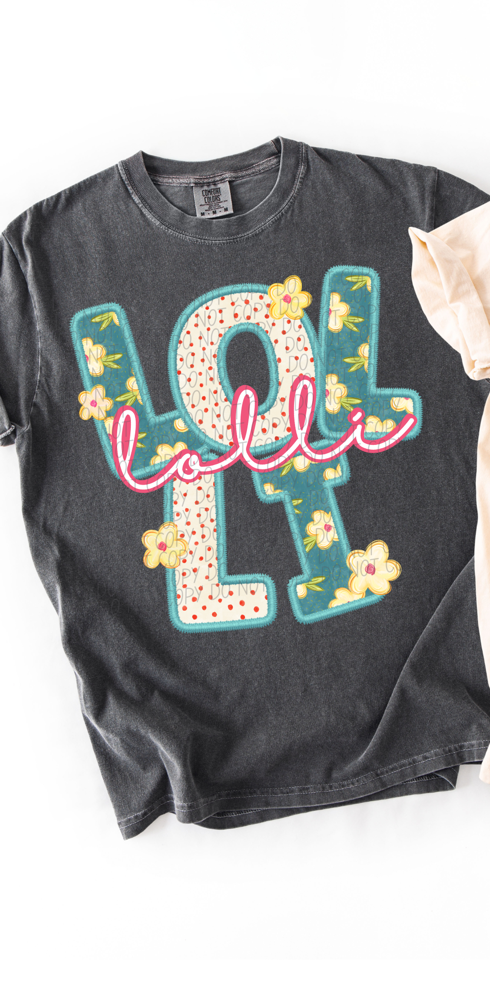 Lolli Vintage Name with Pink Font (City) DTF Transfer