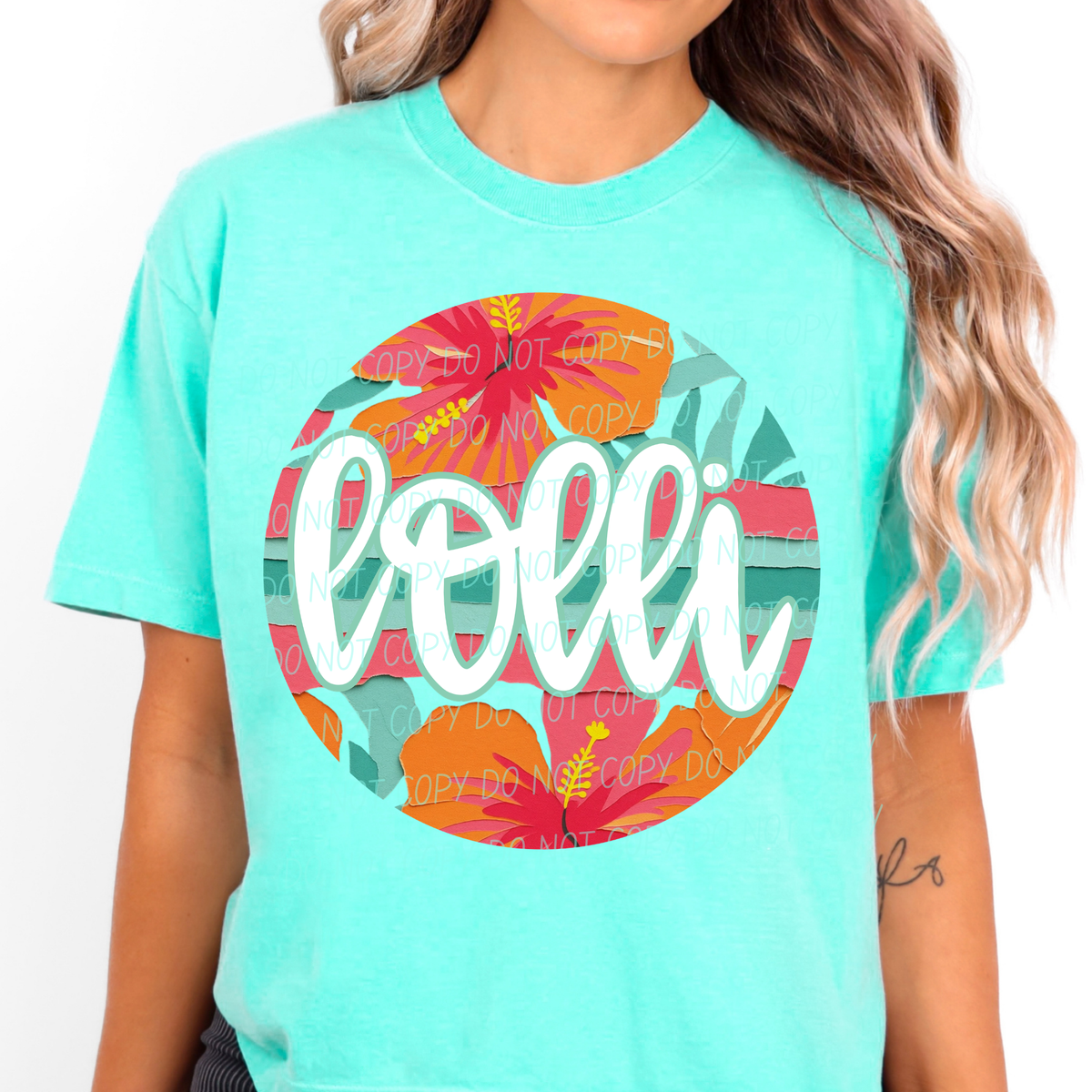 lolli tropical circle (city) DTF Transfer