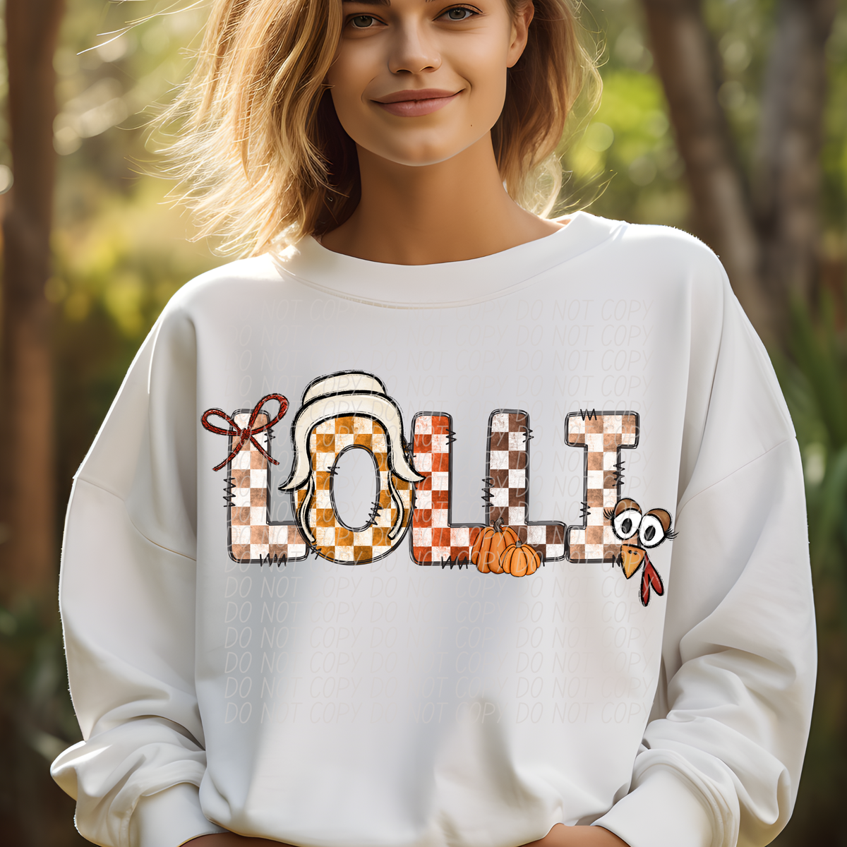 Lolli Fall Picnic Pattern (City) DTF transfer