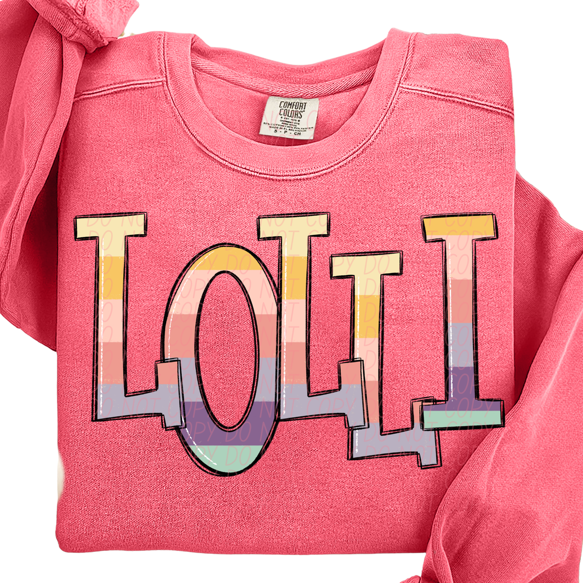 Lolli pastel strips (City) DTF Transfer