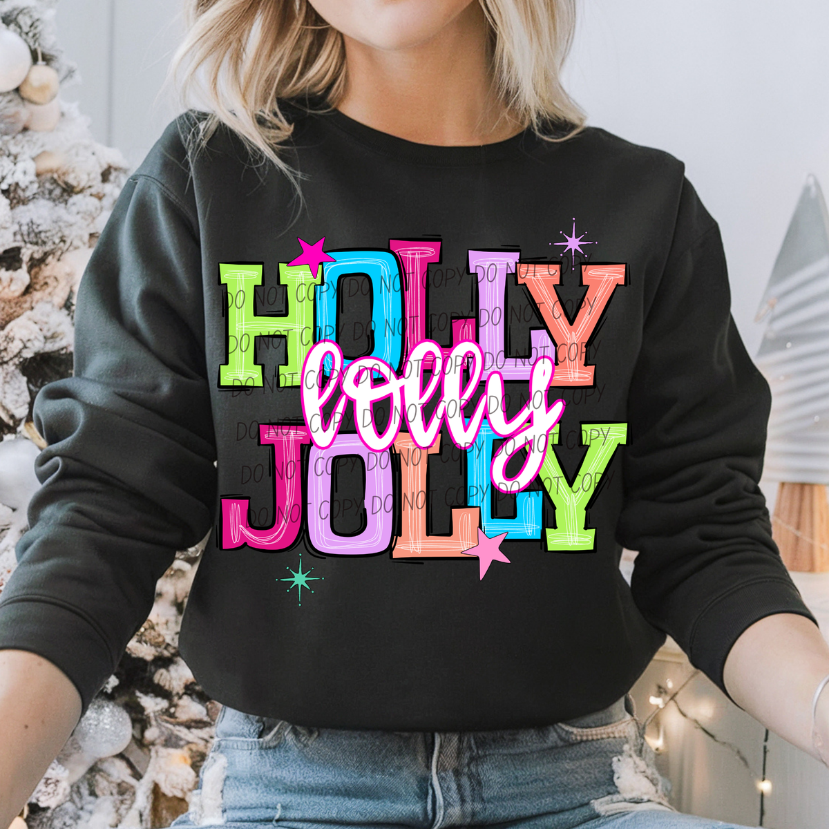 lolly holly jolly names (city) DTF Transfer