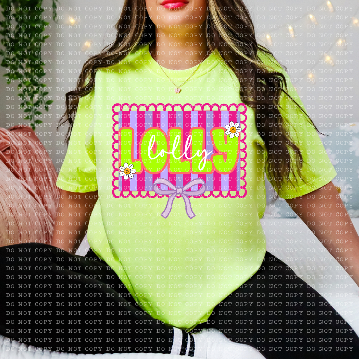 Lolly preppy bright frame (ECHT) DTF Transfer