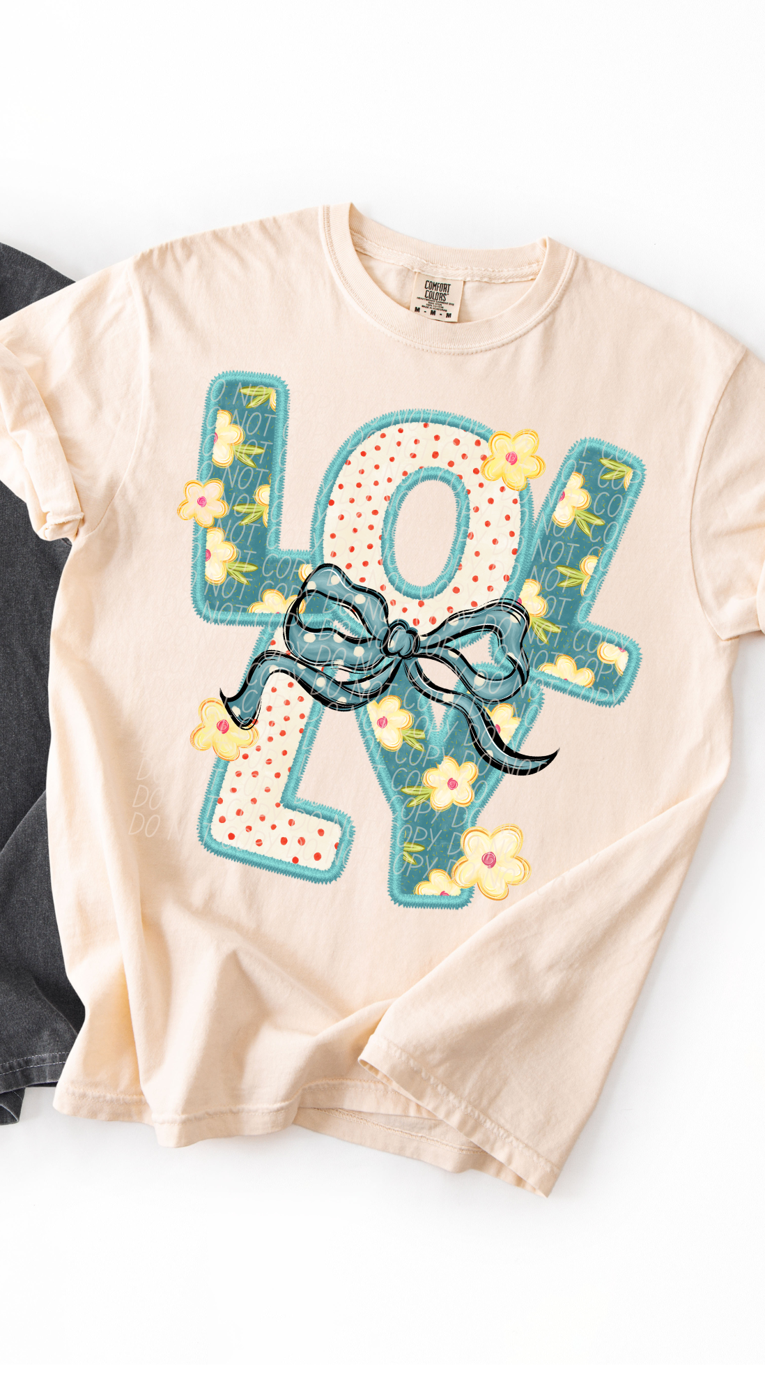 Lolly Vintage Name with Bow (City) DTF Transfer