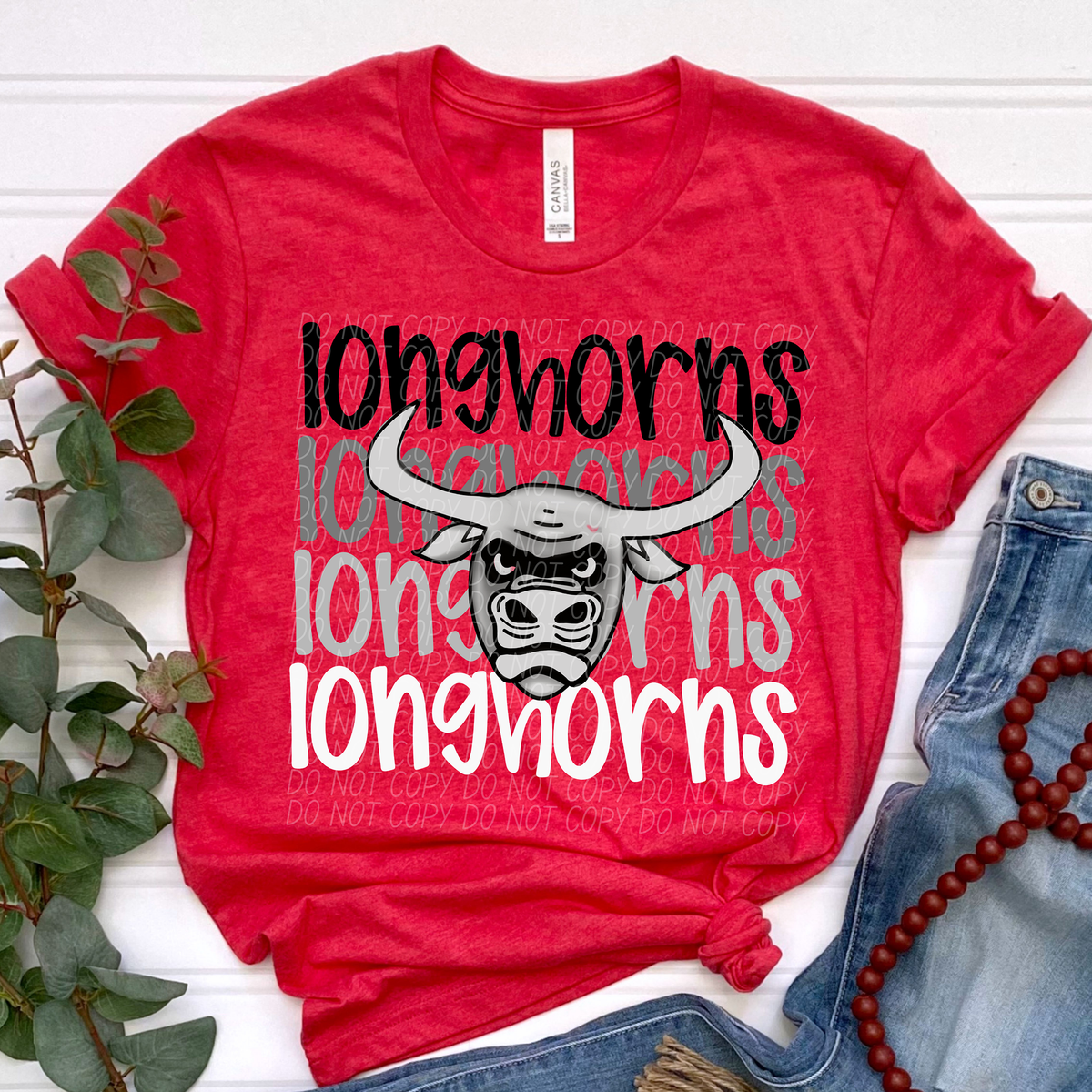 Longhorns Word Stacked (CITY) 57455 DTF transfer