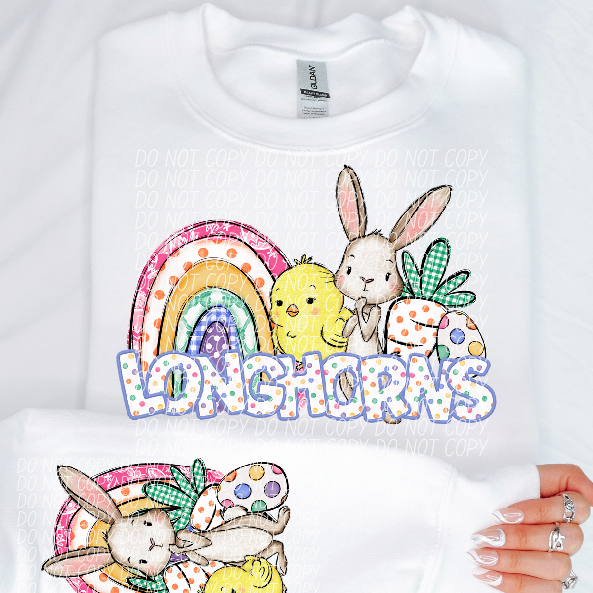 Easter Longhorns (CITY) DTF transfer