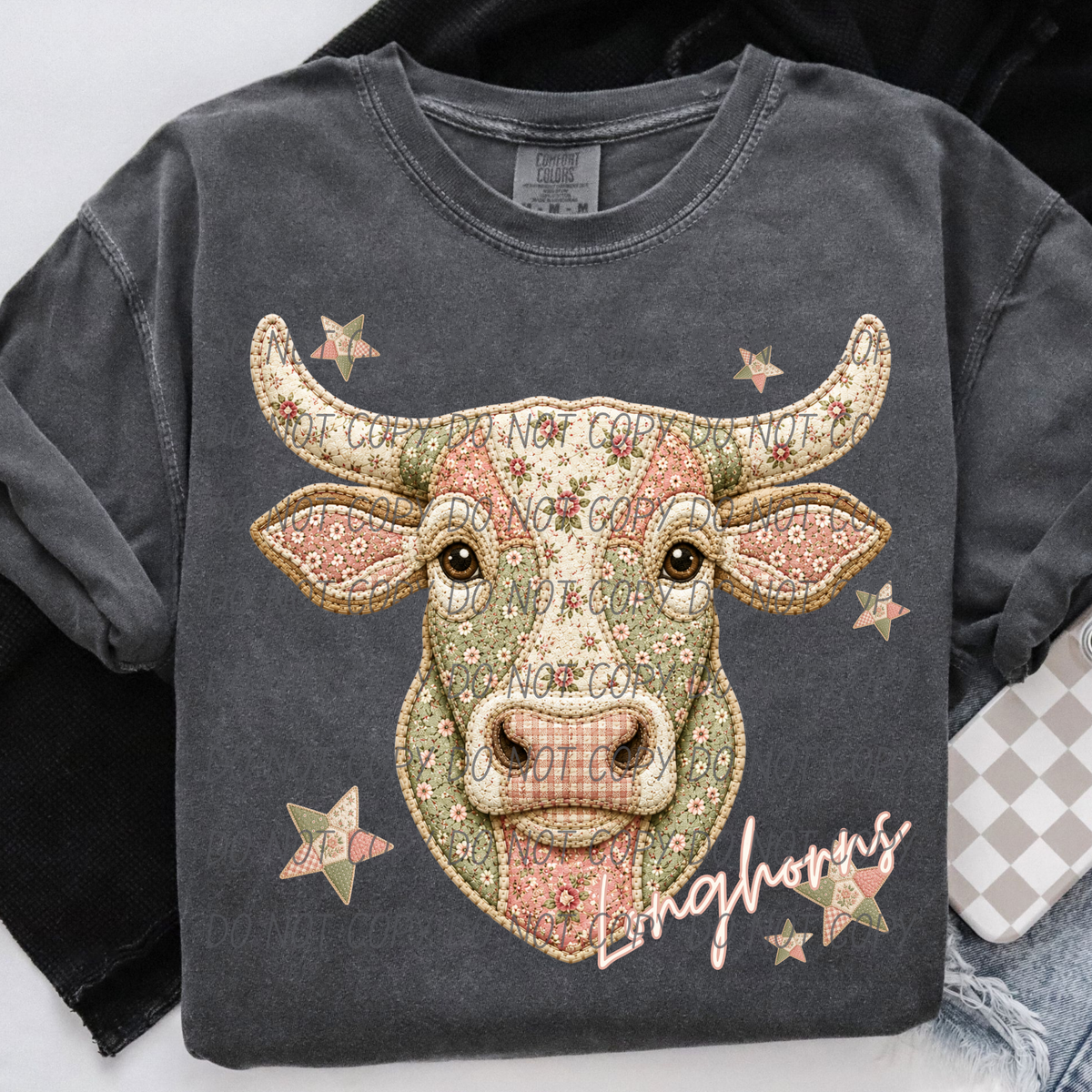 Longhorns meemaw mascot (City) DTF Transfer