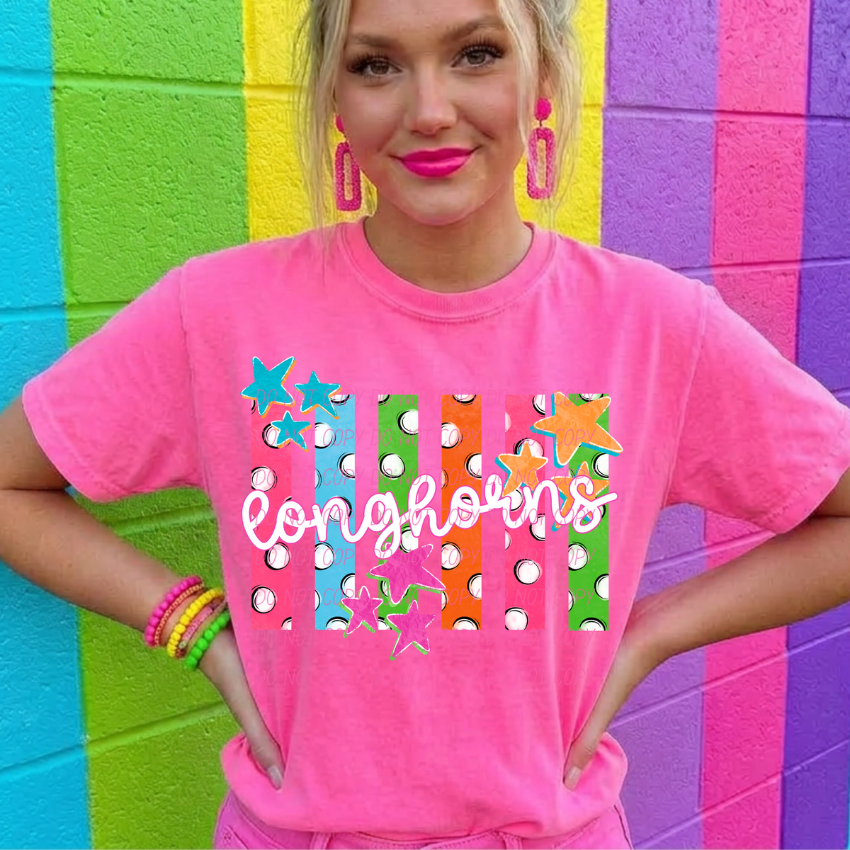 longhorns polkadot pride (city) DTF Transfer