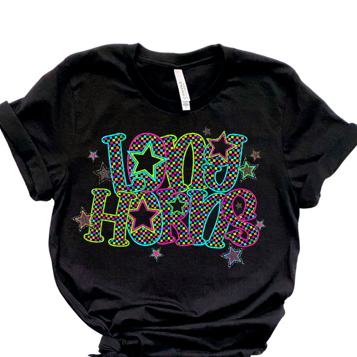 Longhorns Neon Stars (City) 102390 DTF transfer