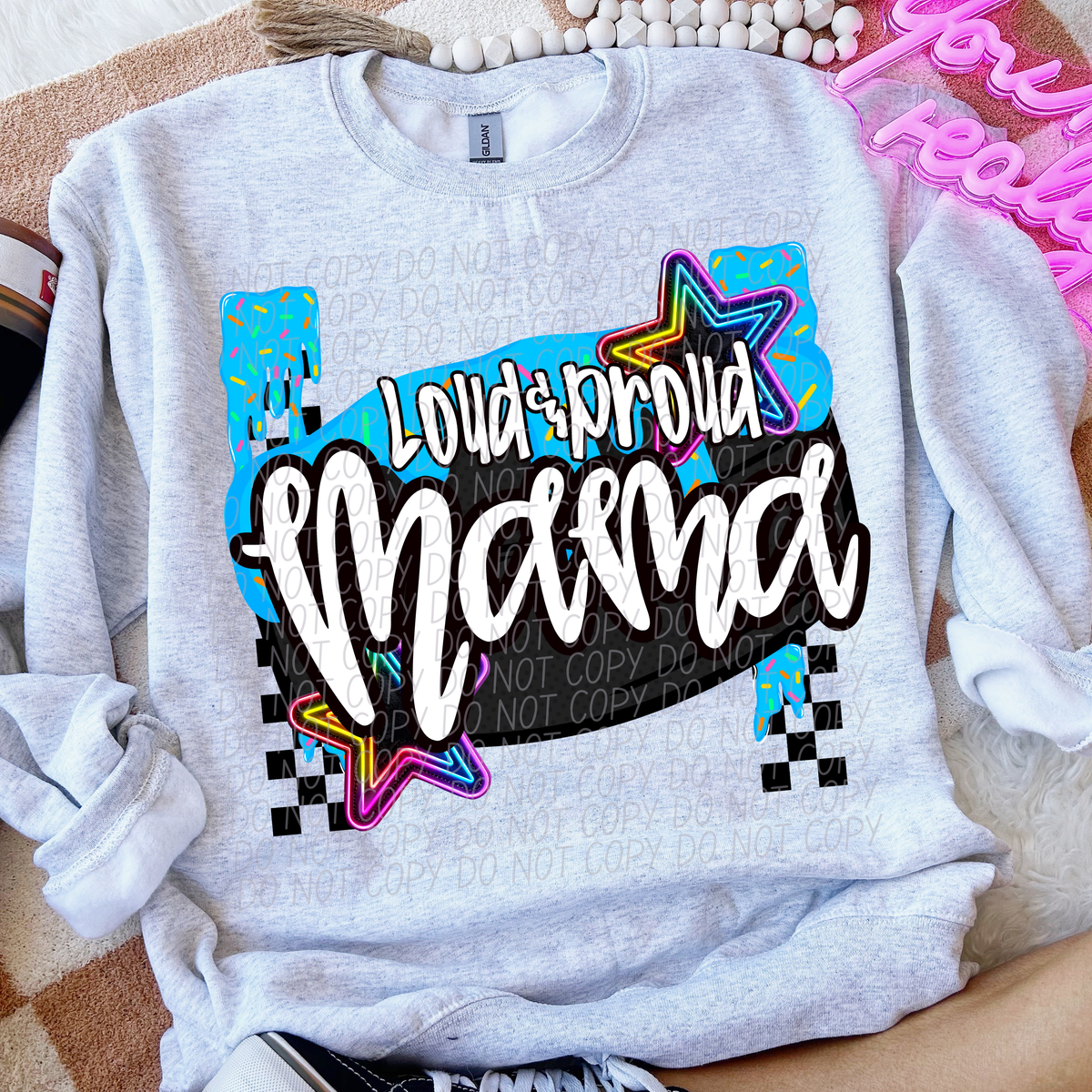 Loud and Proud Hockey Mama Drip (CITY) DTF transfer