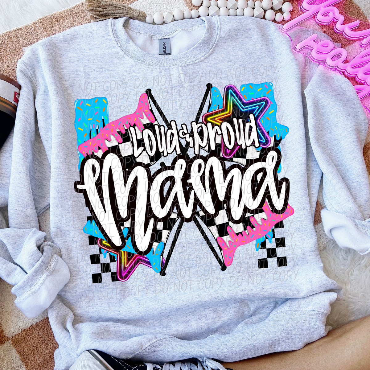 Loud and Proud Moto Mama Drip (CITY) DTF transfer