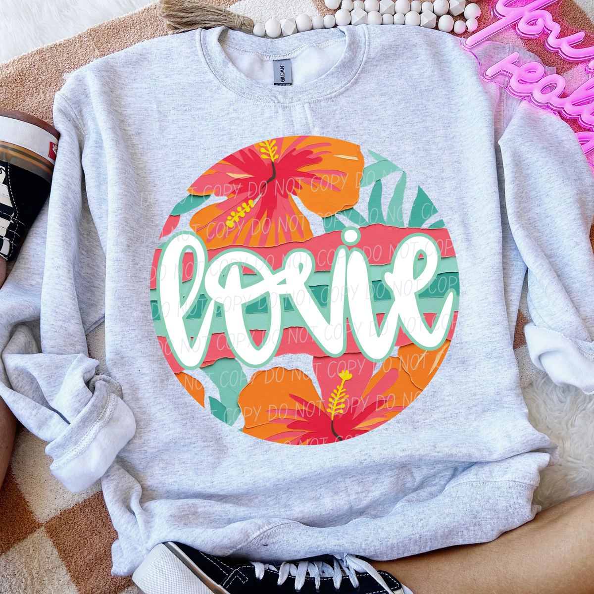 Lovie tropical circle (City) DTF Transfer