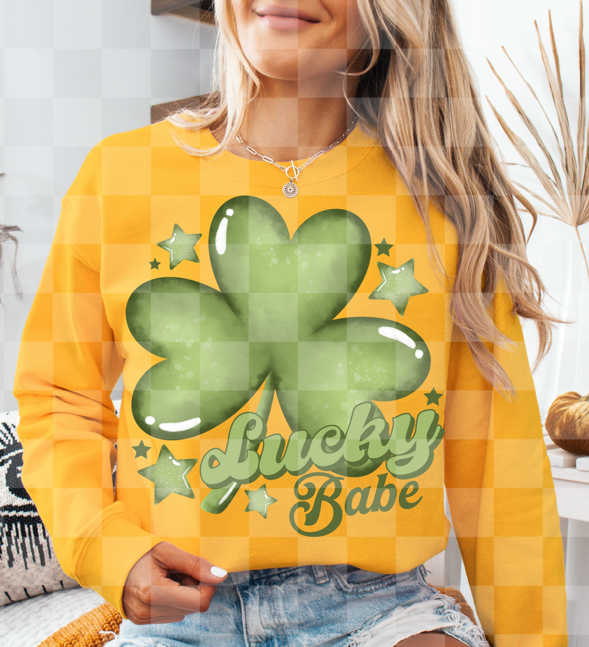 Lucky babe 3 lead clover (Lyttle) DTF Transfer