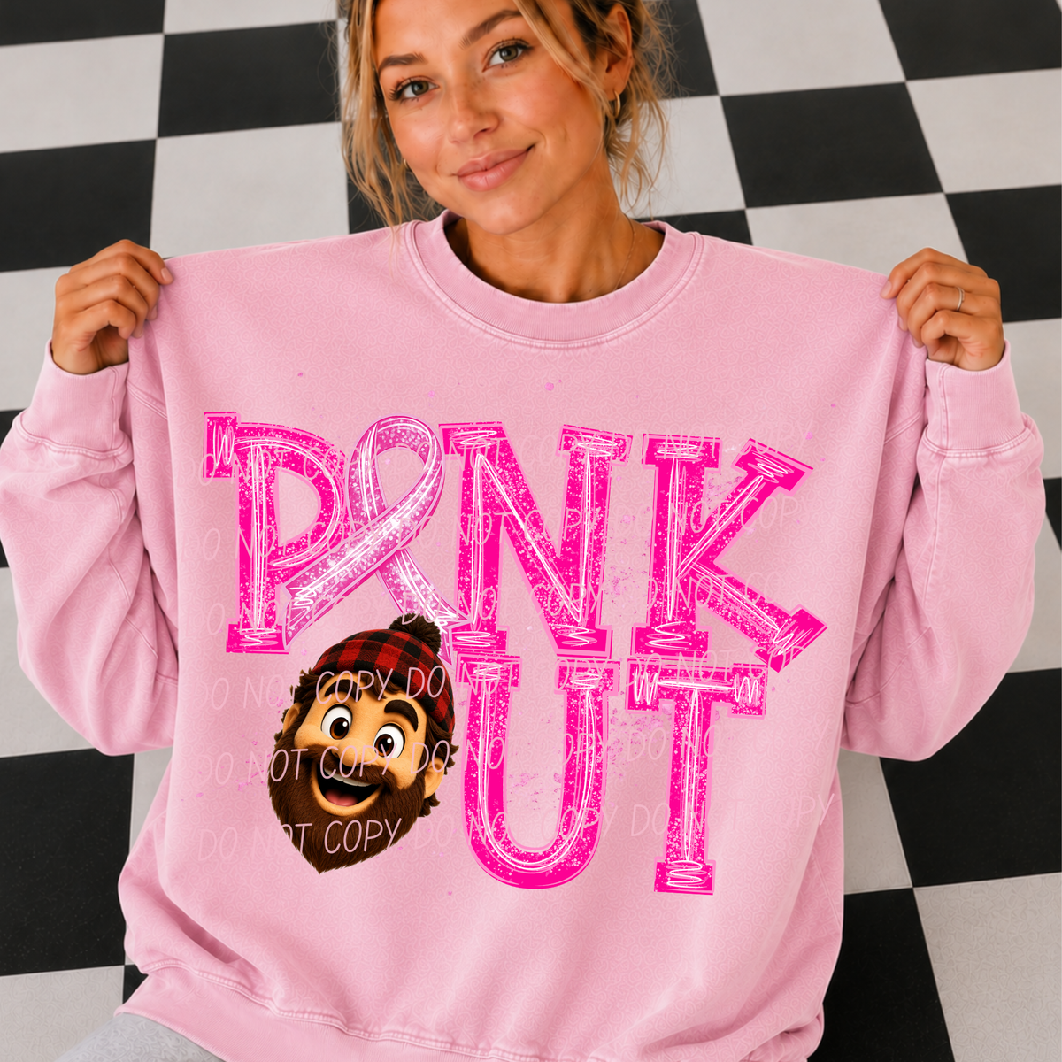 Lumberjacks Pink out (city) DTF transfer