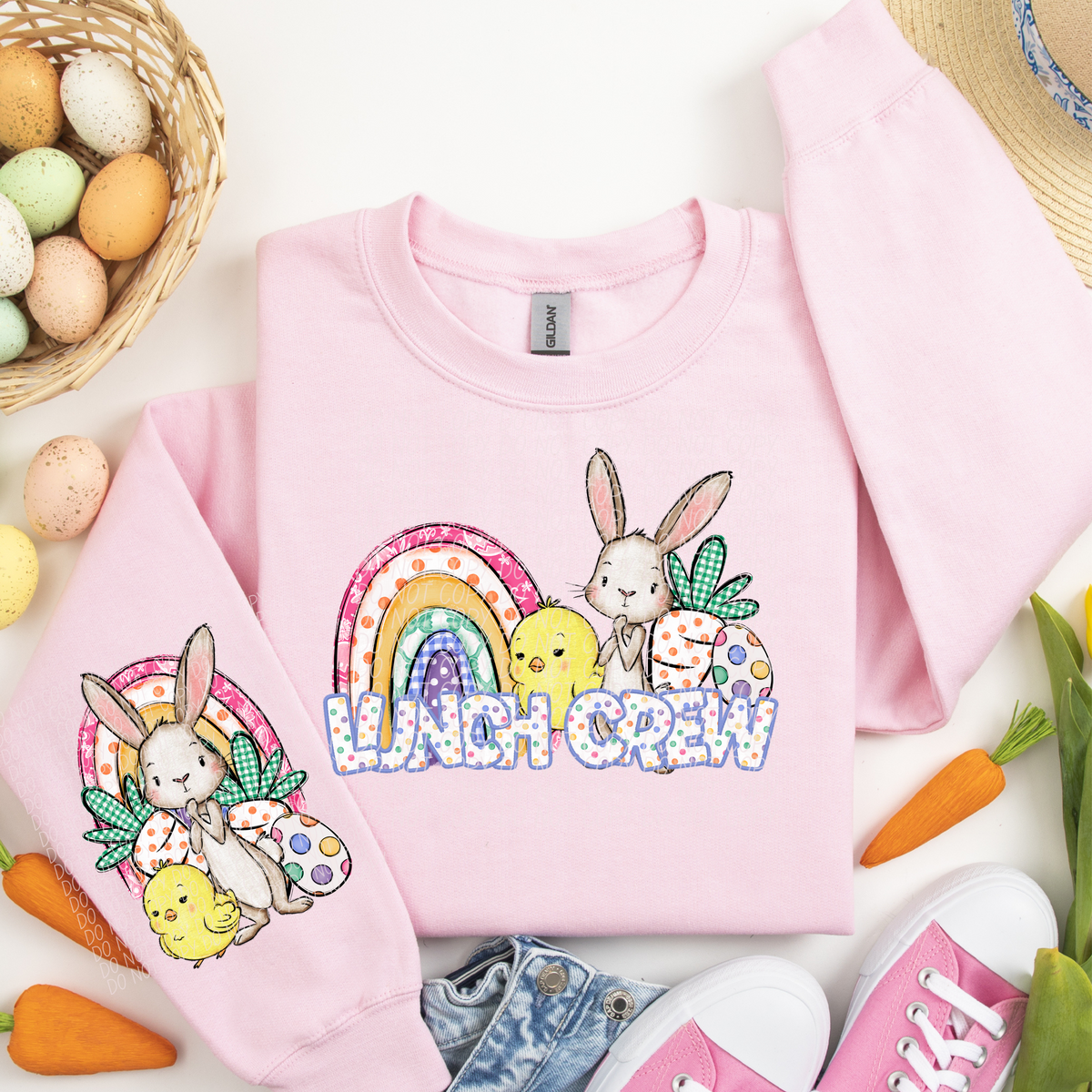 Lunch Crew rainbow chick bunny (CITY) DTF transfer