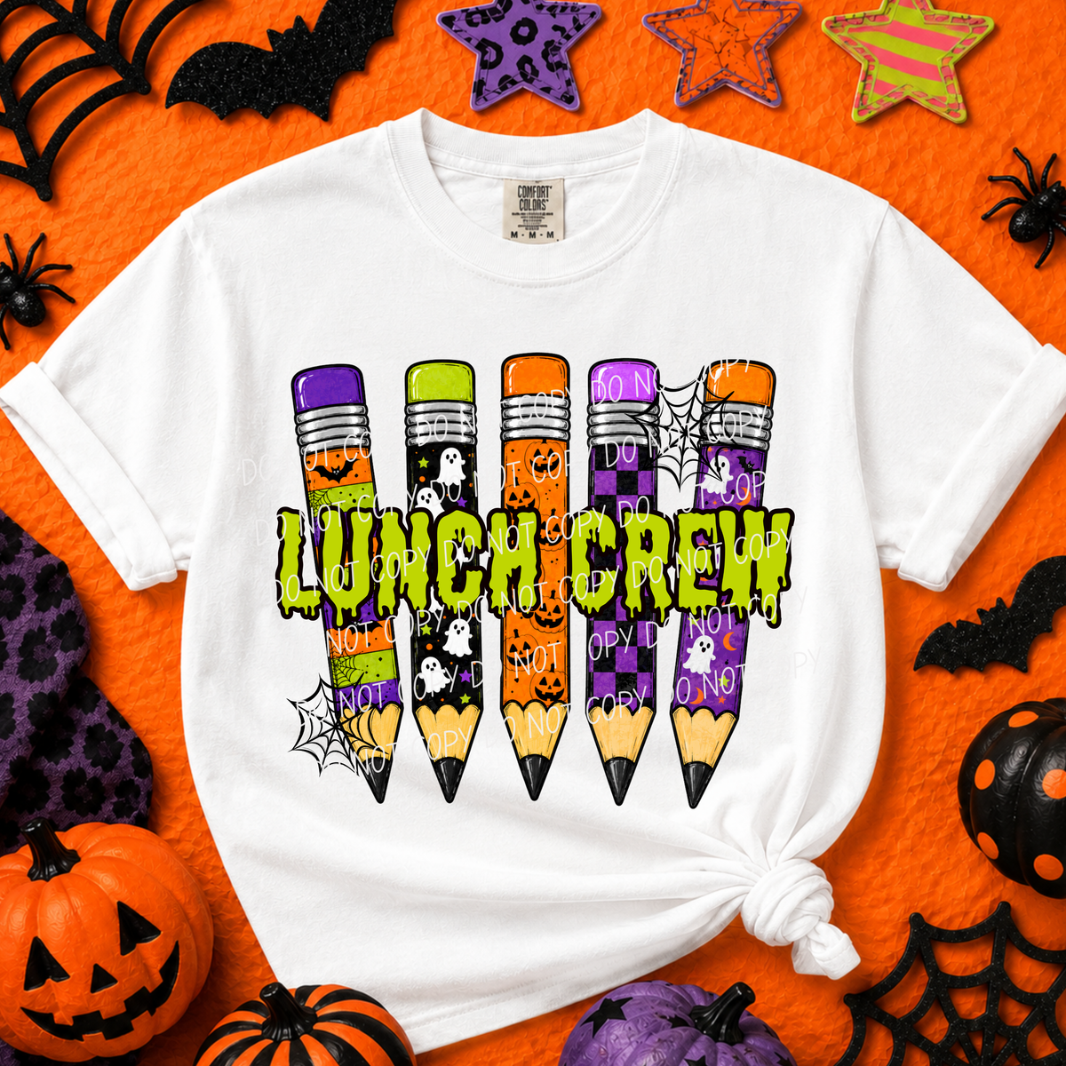 Lunch Crew-Halloween Pencils (CITY) DTF Transfer