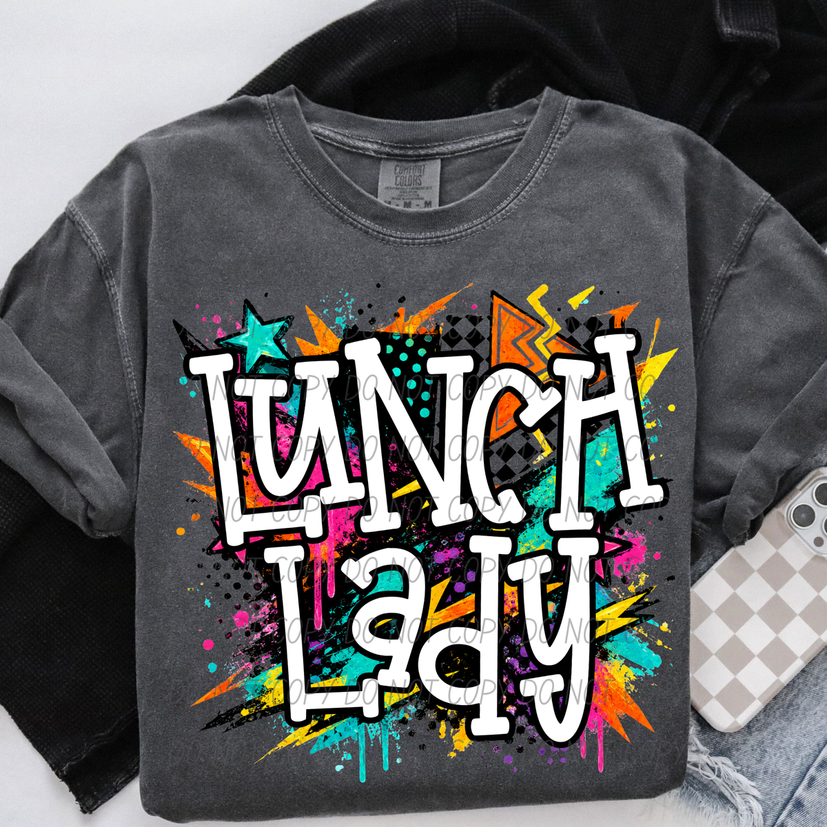Lunch lady totally tubular (City) DTF Transfer