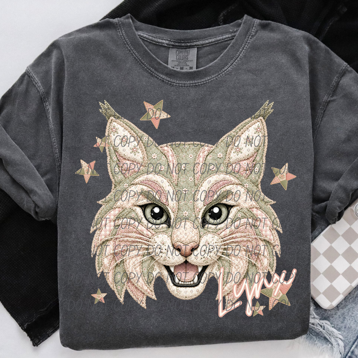 Lynx meemaw mascot (City) DTF Transfer