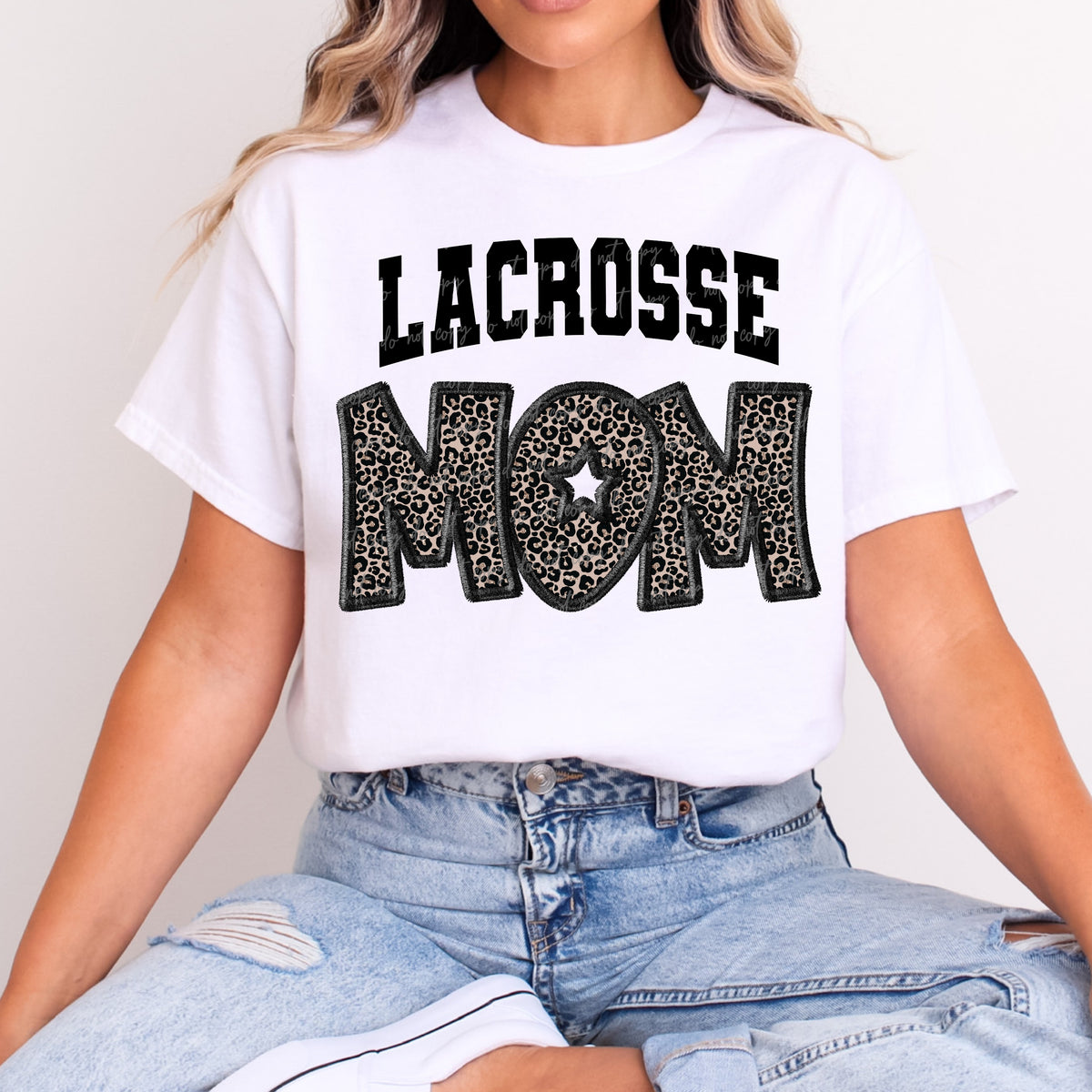 Lacrosse Mom Leopard Print (VIRGO) DTF transfer