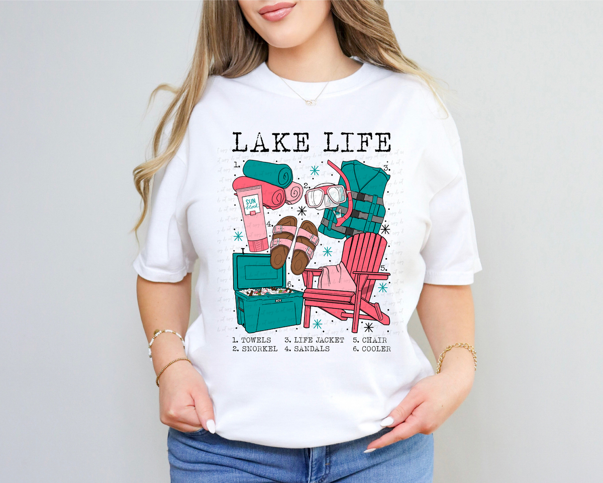 Lake Life Chart 115516 DTF Transfer
