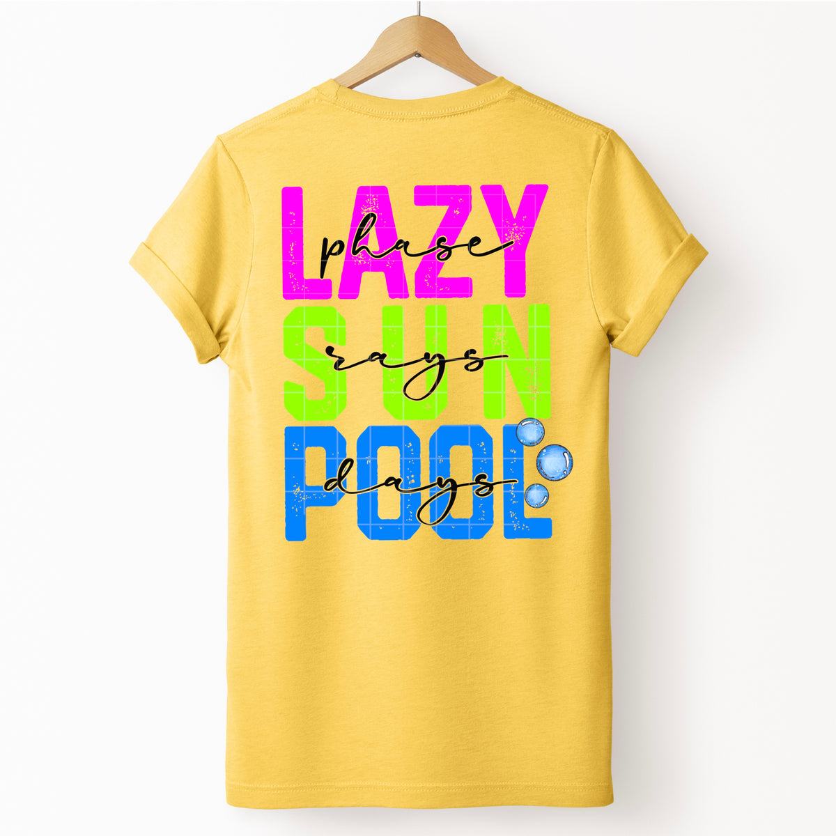 Lazy sun pool colorful (SDD) DTF Transfer