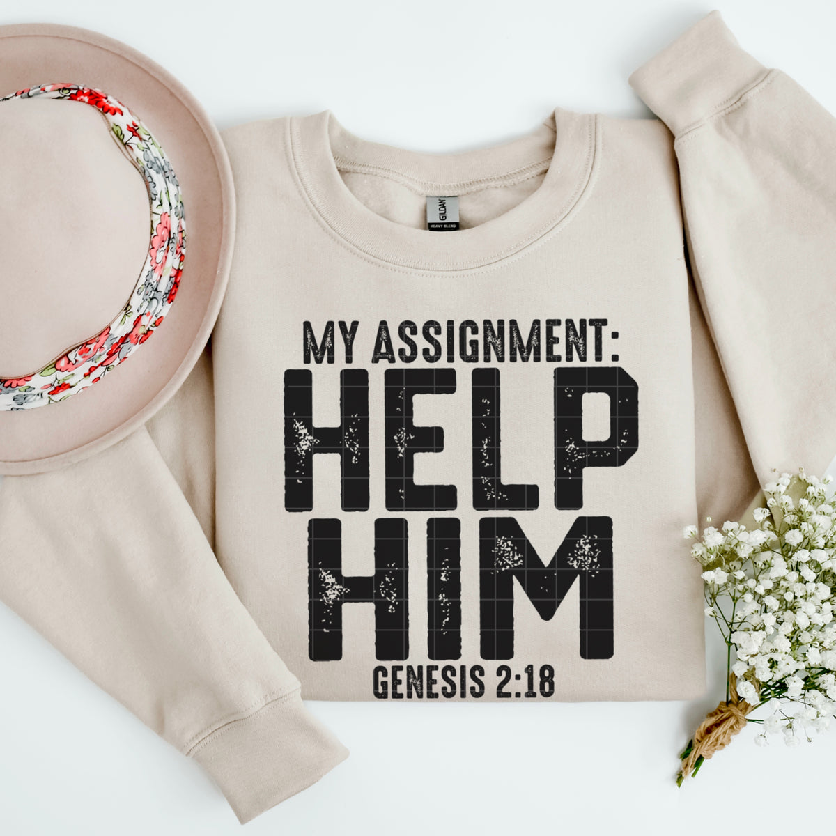 My assignment: help him BLACK (SDD) DTF Transfer