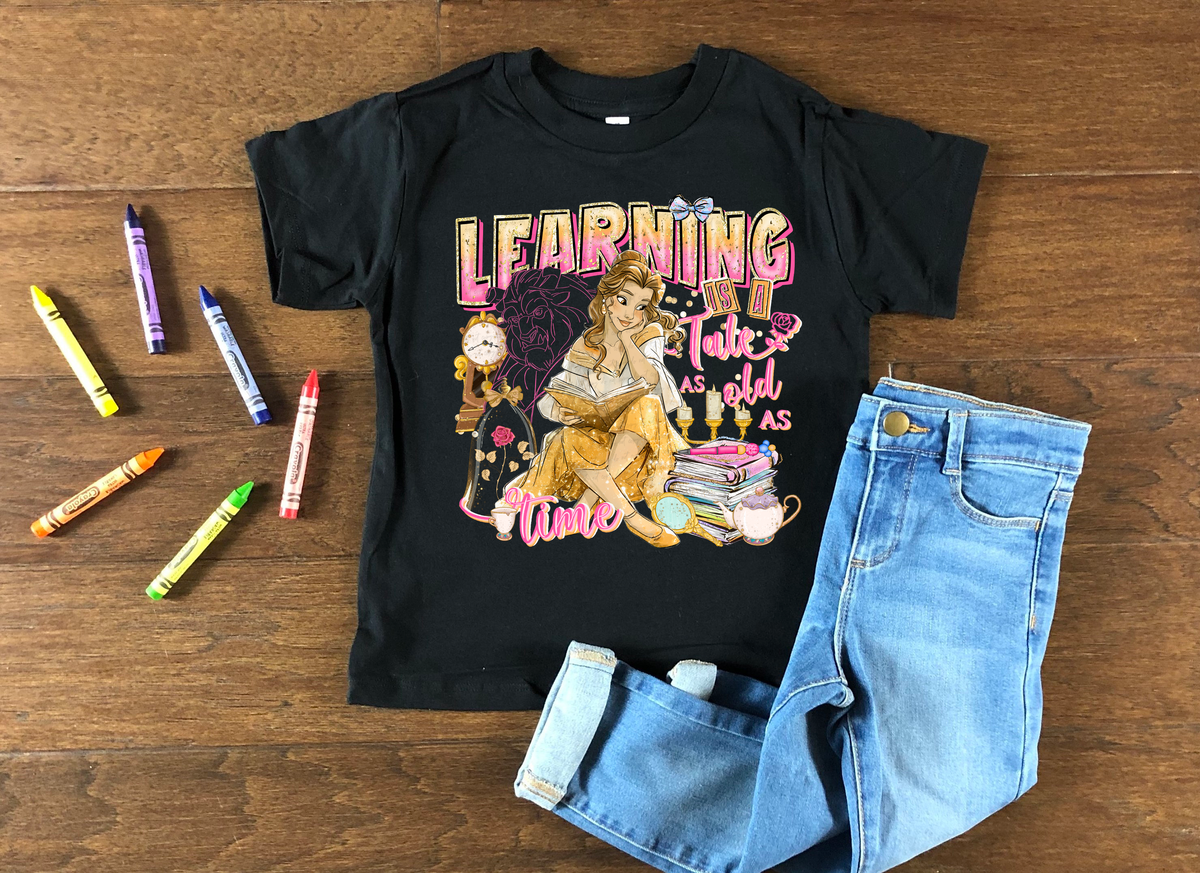 Learning Tale As Old As Time Beautiful Princess 108982 DTF transfer