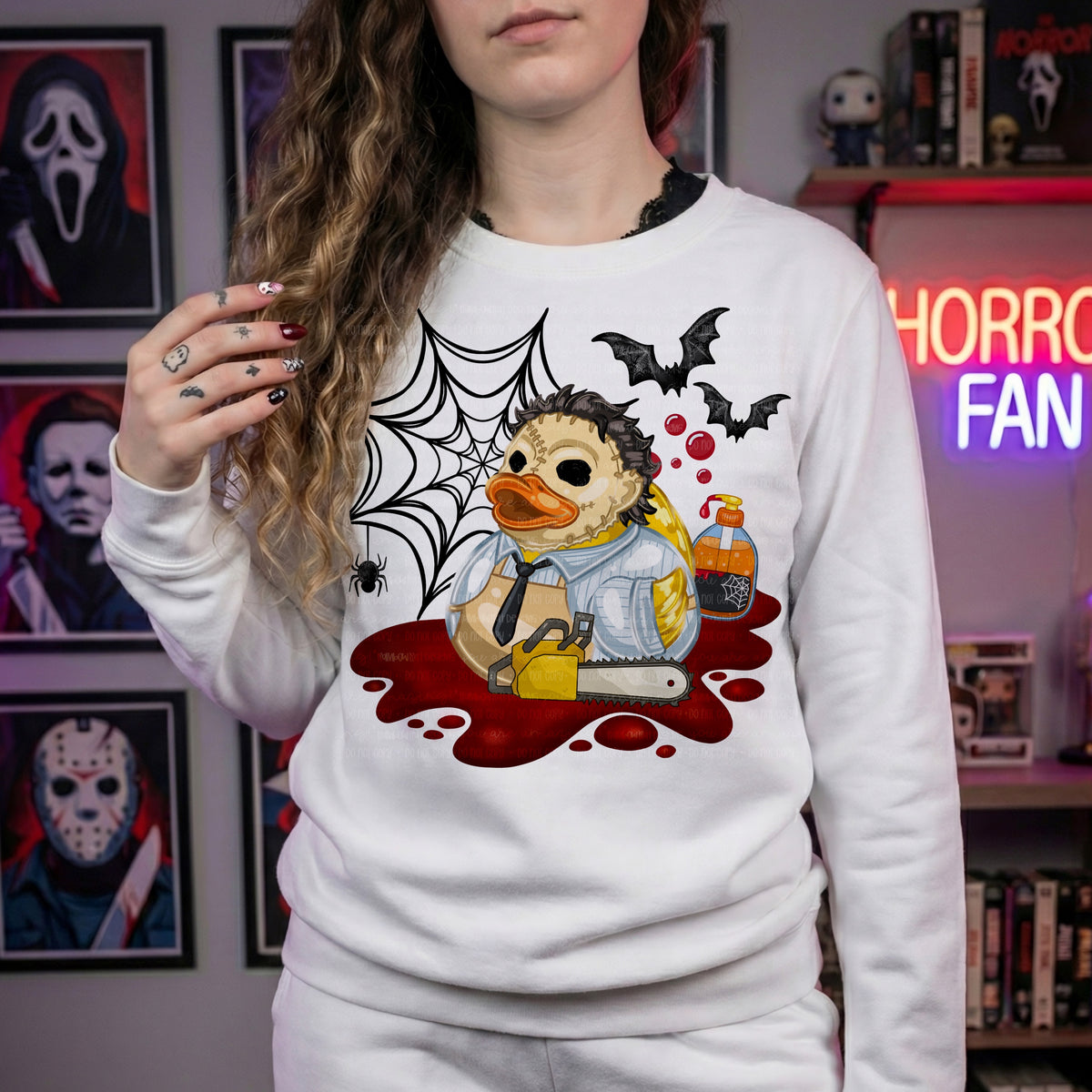 Chainsaw horror duck (RRD) DTF Transfer