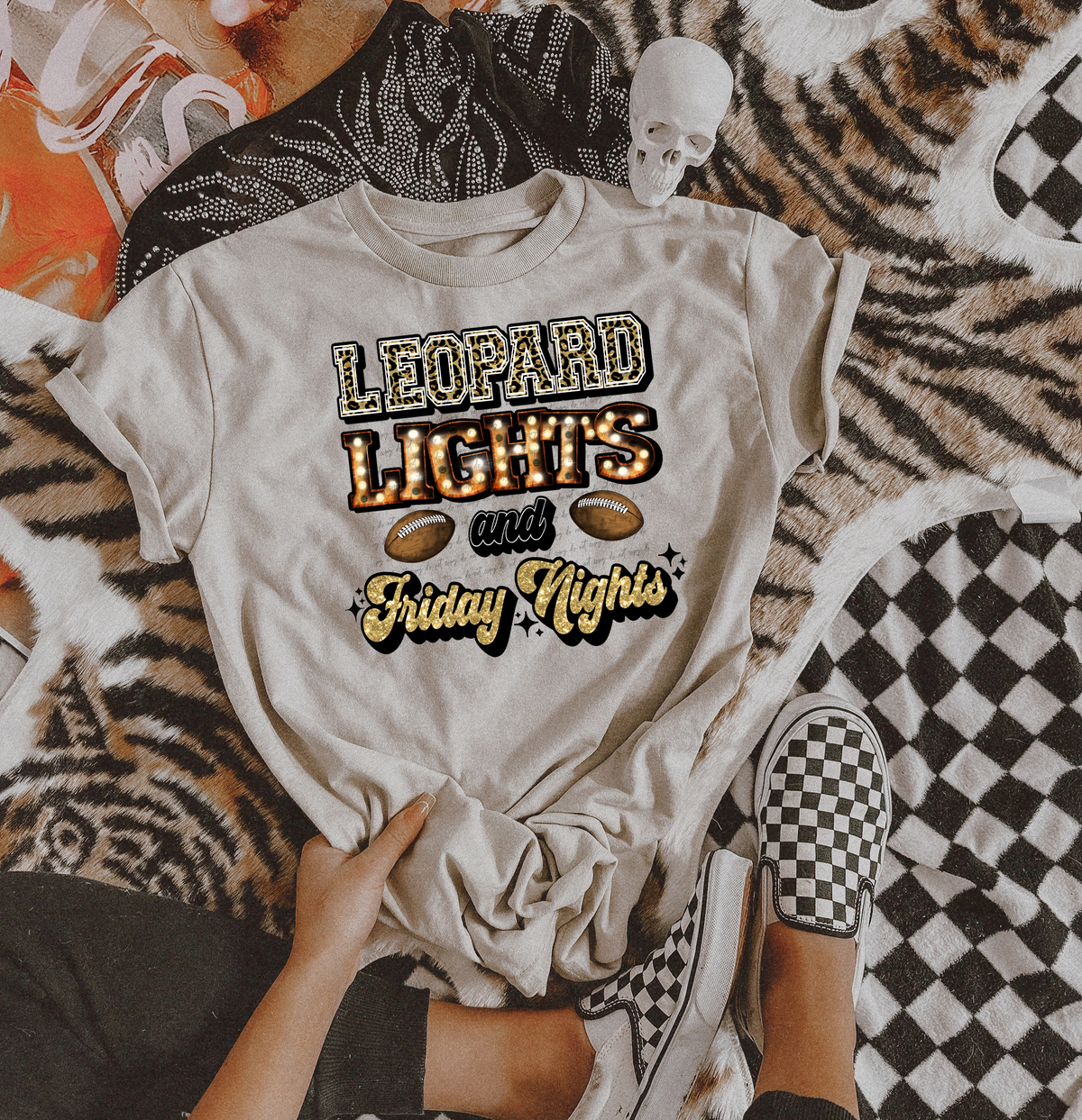 Leopard Lights And Friday Nights 46716 DTF transfer