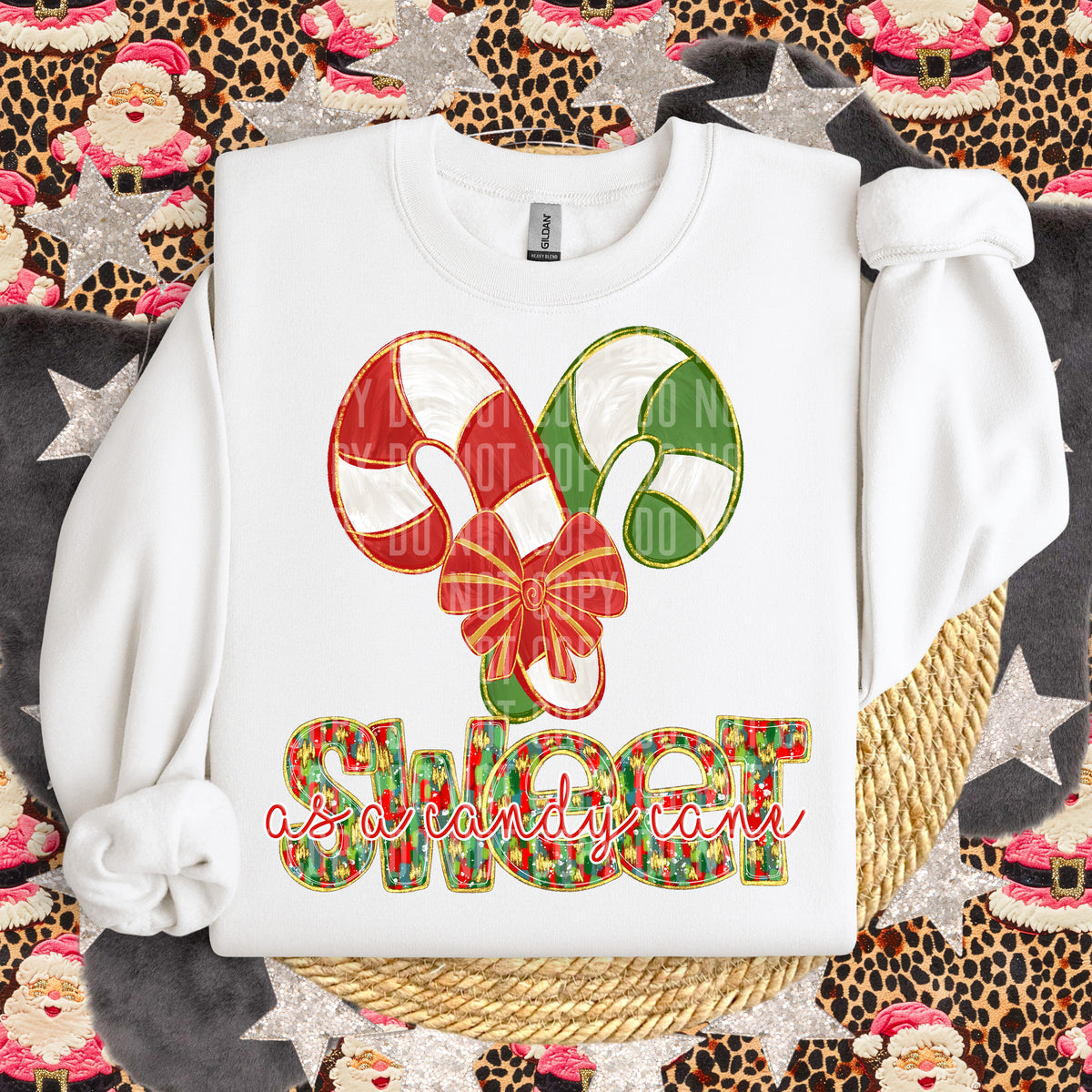 Sweet As A Candy Cane 63967 DTF transfer