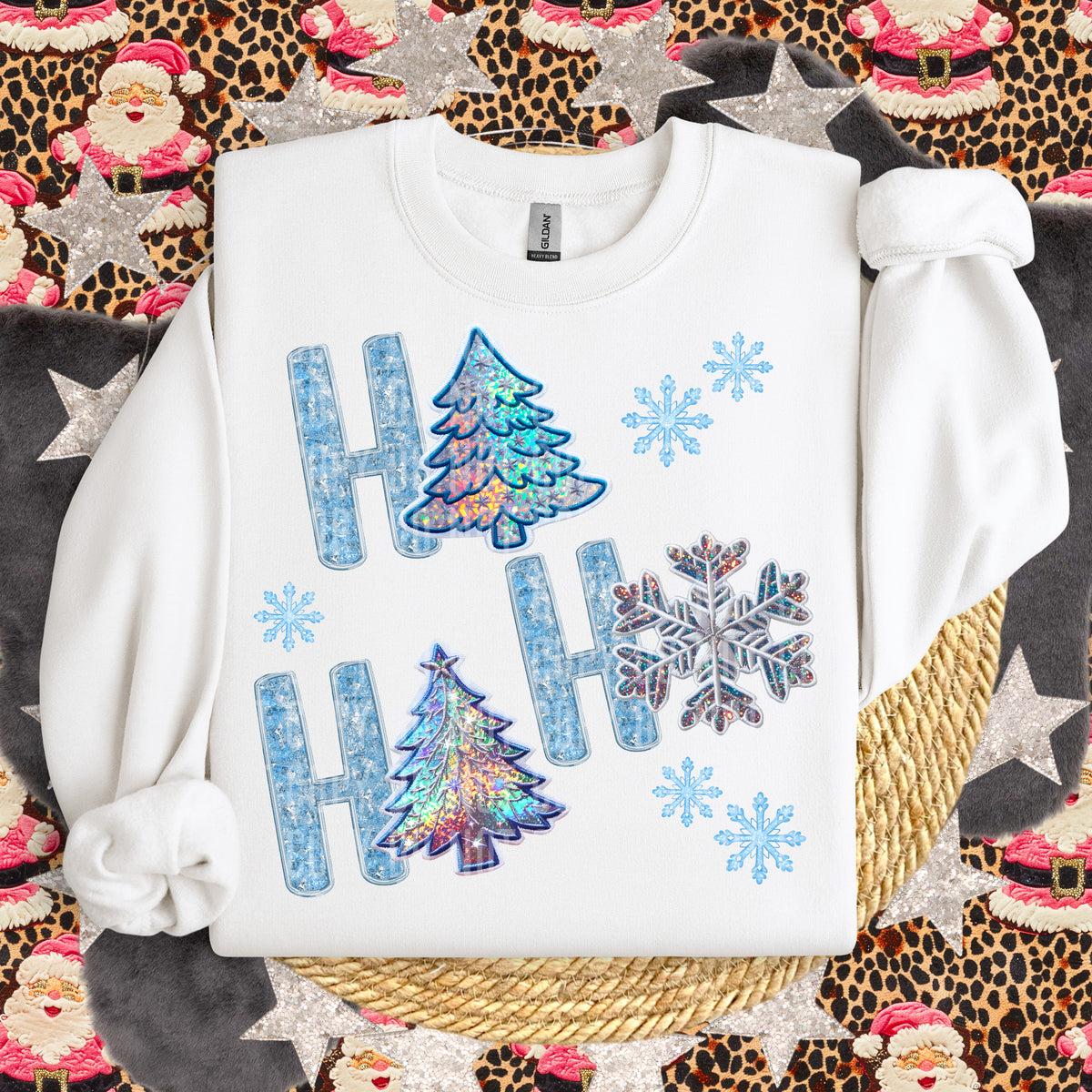 Ho Ho Ho Snowflakes 69144 DTF transfer