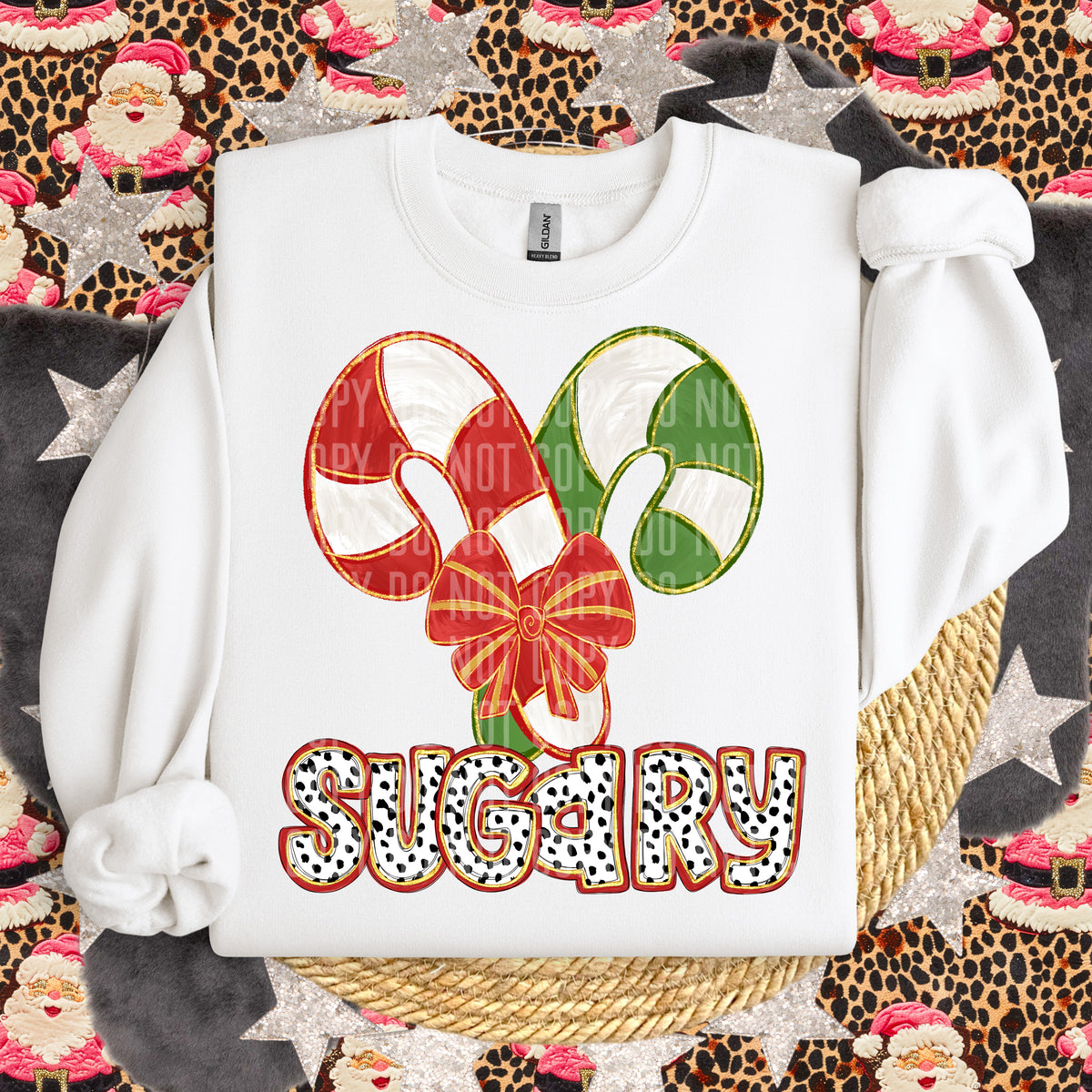 Sugary Candy Cane 63971 DTF transfer