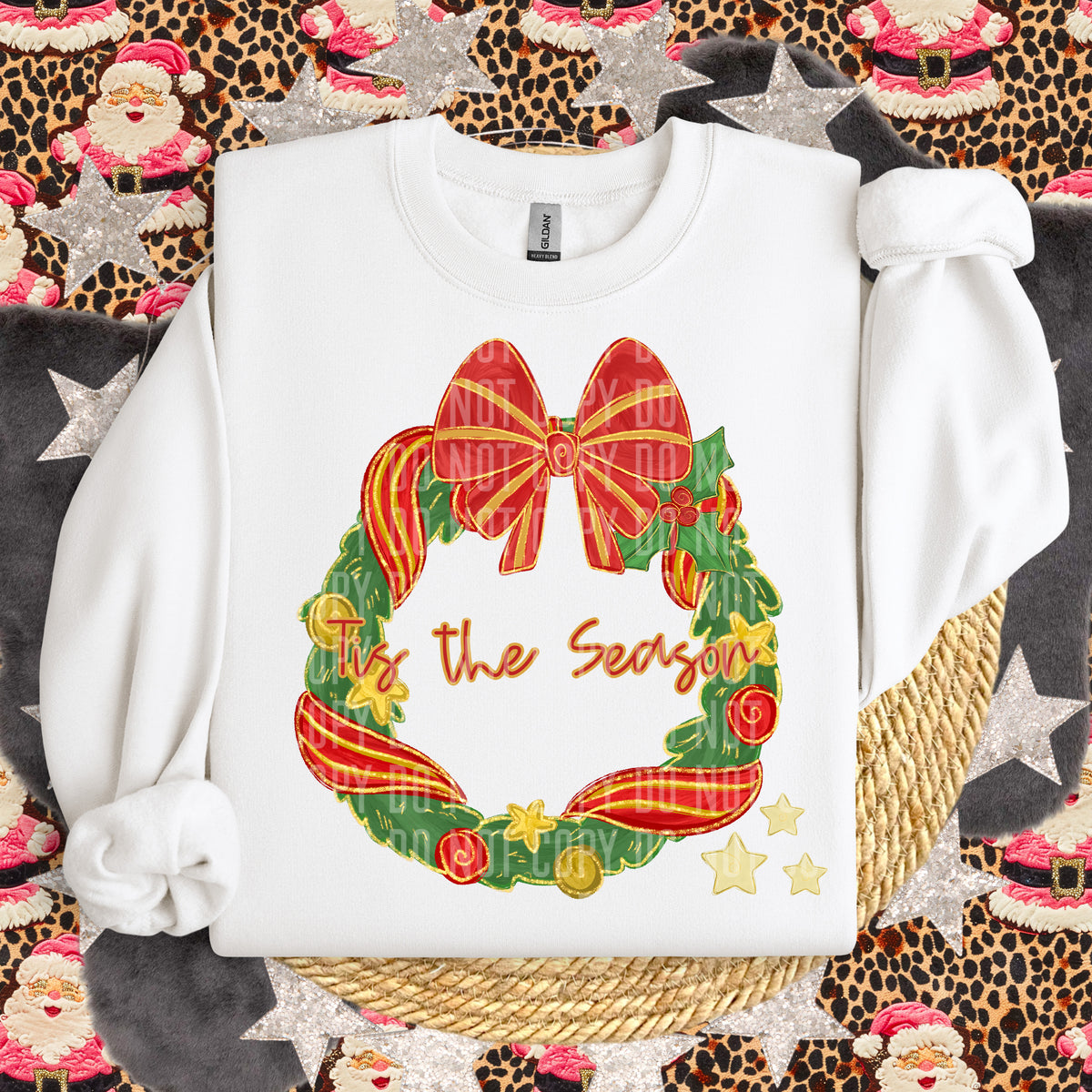 The Season Christmas Wreath 63973 DTF transfer